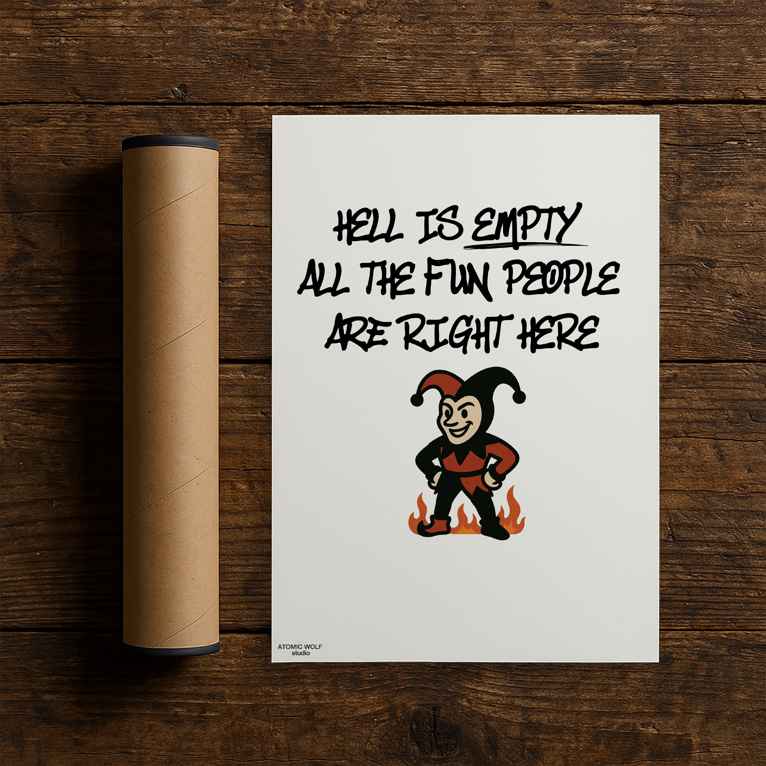 Hell is Empty Art Print
