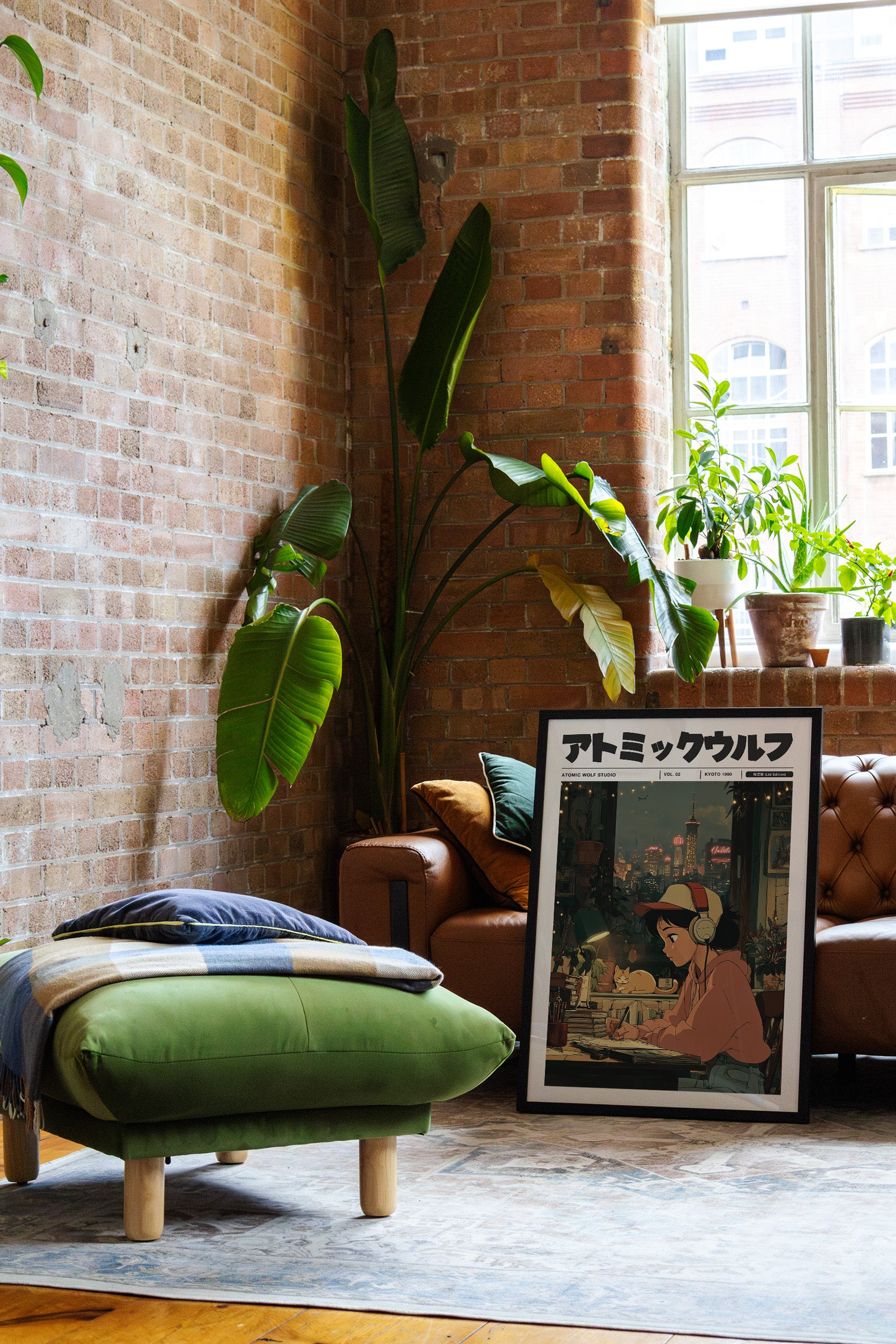 Lofi Study Girl Art Print