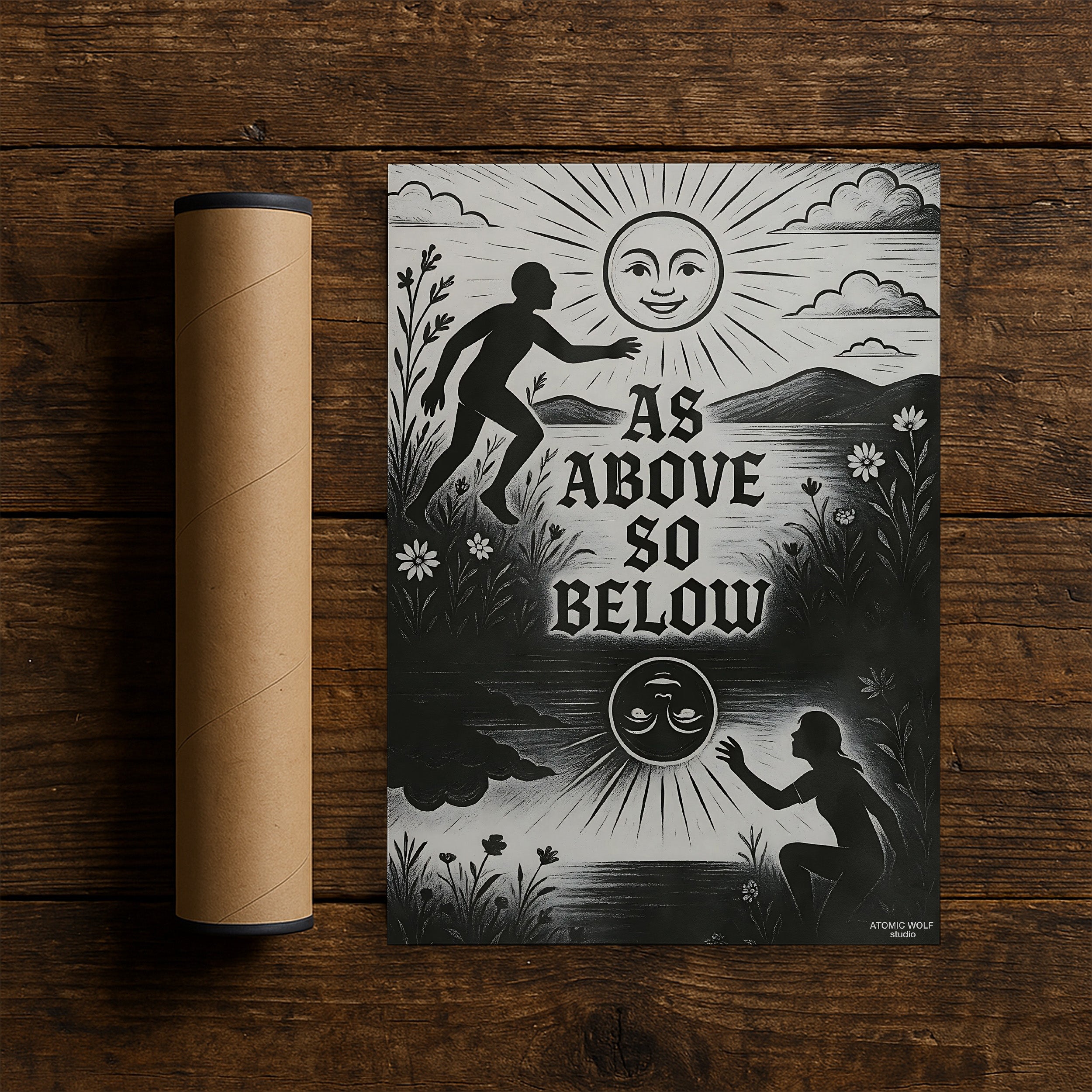 As Above So Below Art Print