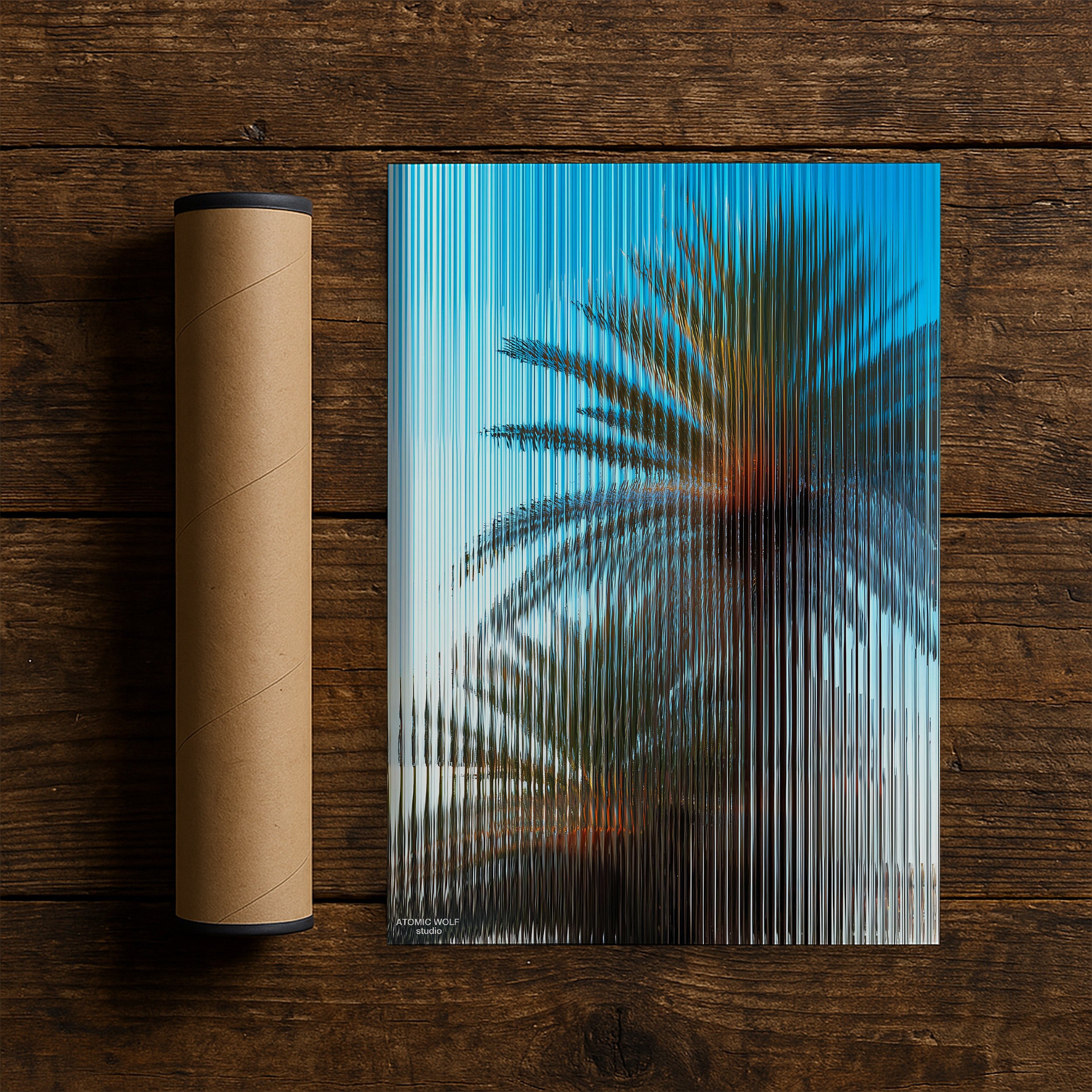 Glass Palm 2 Art Print