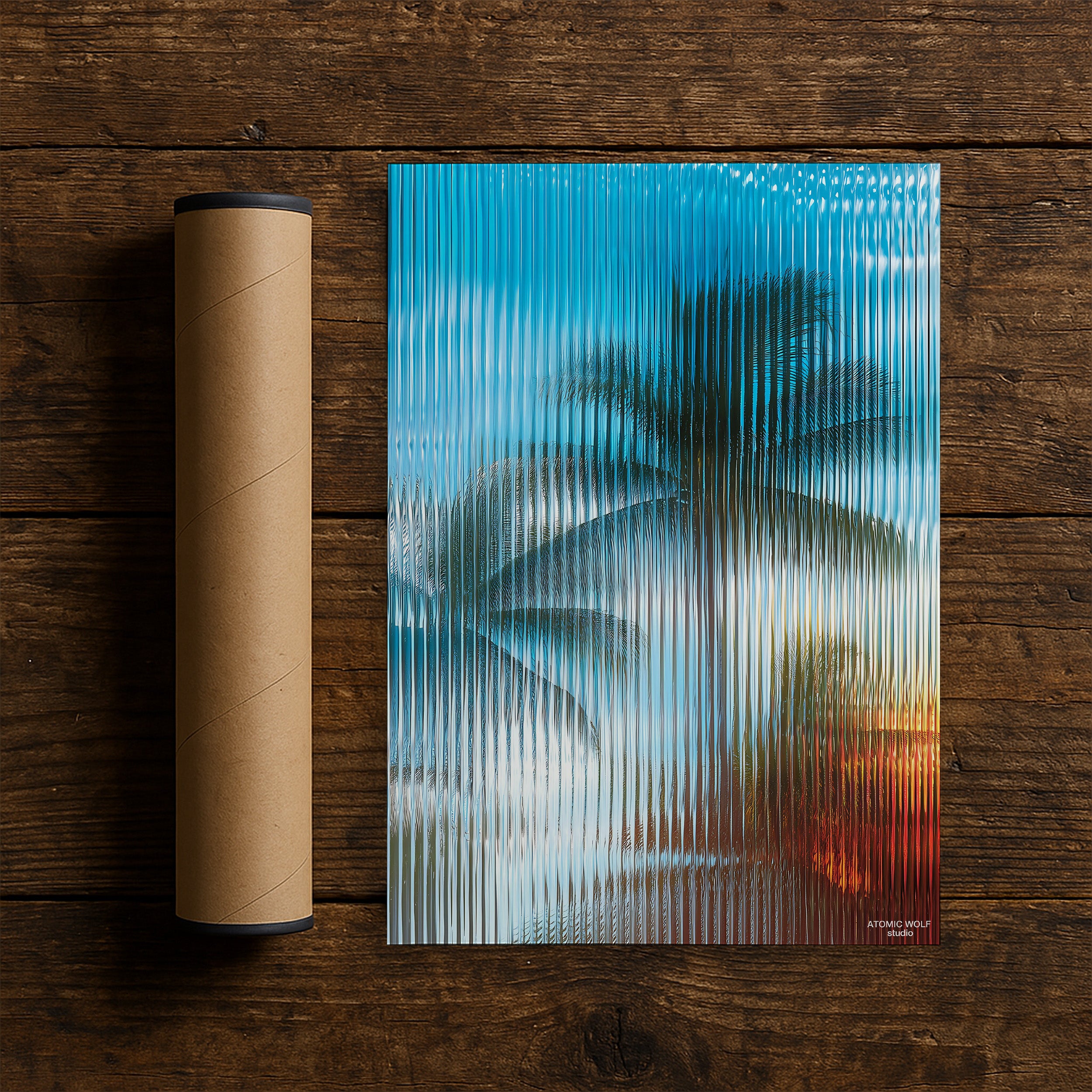 Glass Palm 3 Art Print