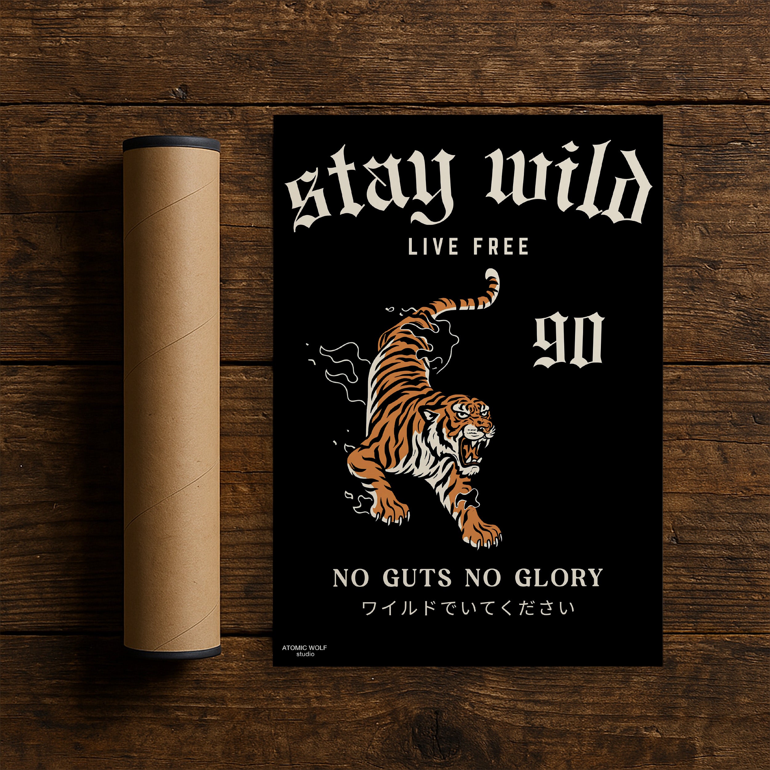 Stay Wild Live Free Art Print