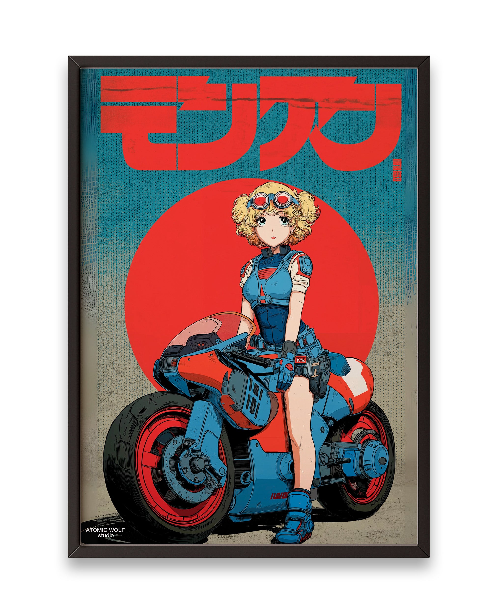 Sunset Blonde Rider Art Print