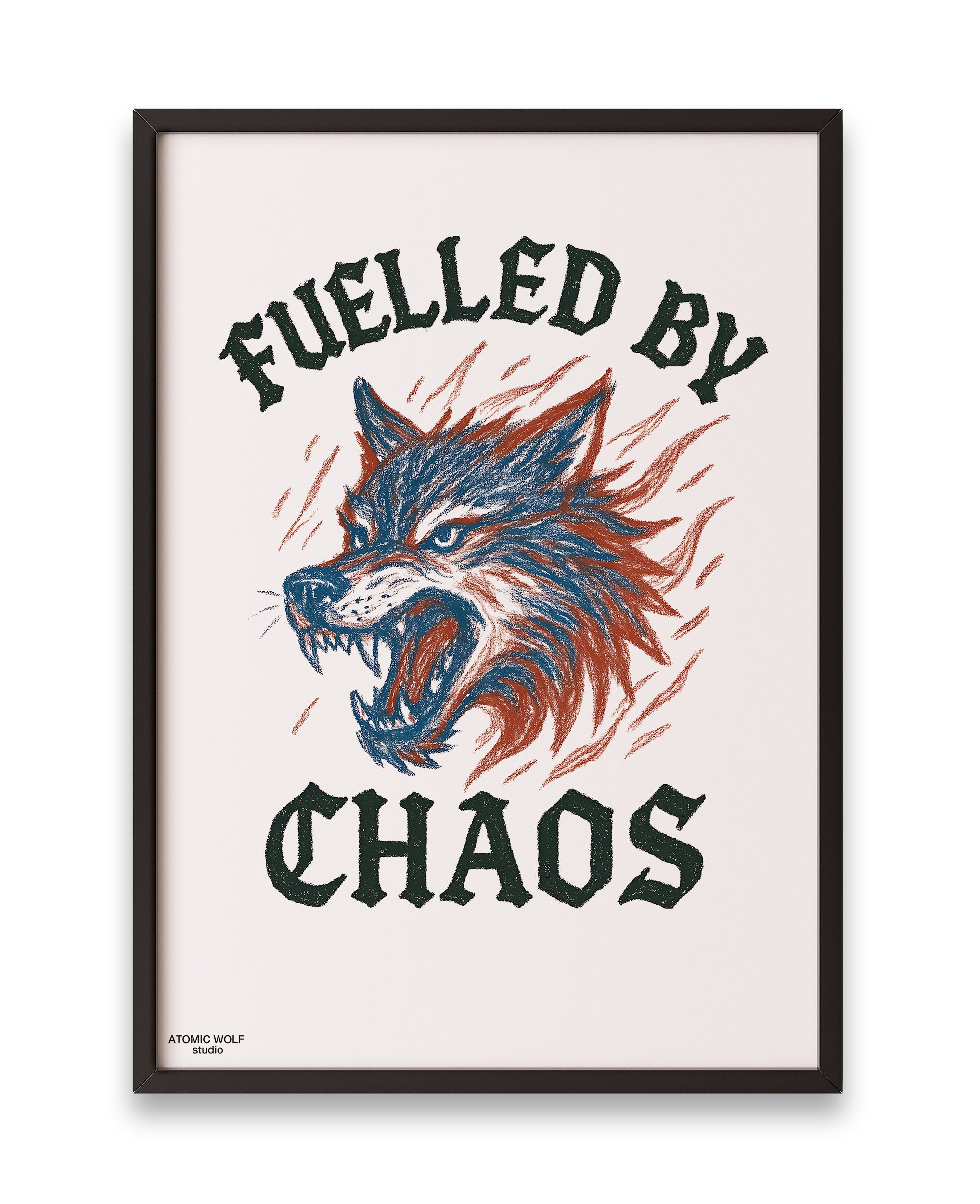 Fuelled by Chaos Art Print