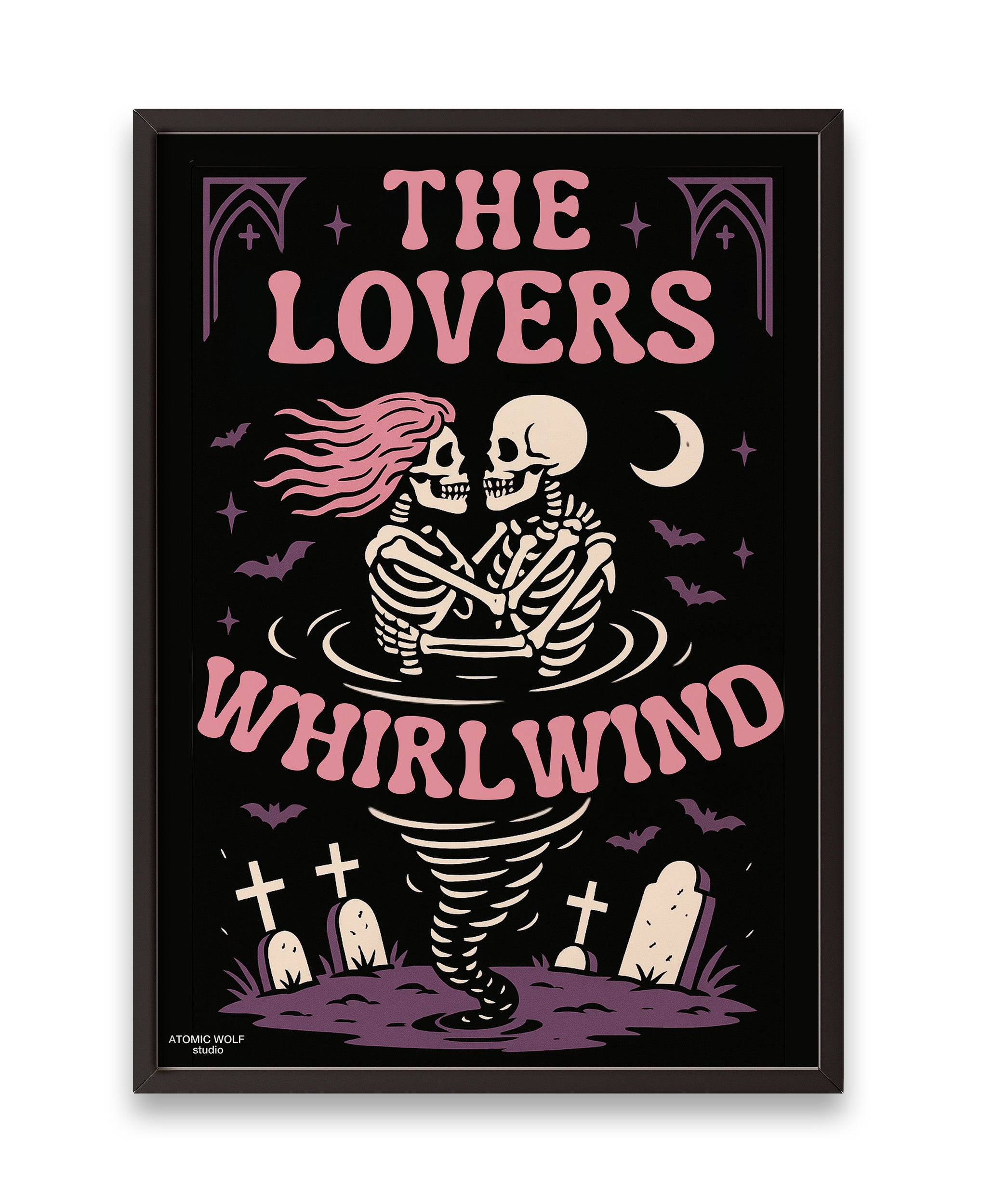 Lovers Whirlwind Art Print