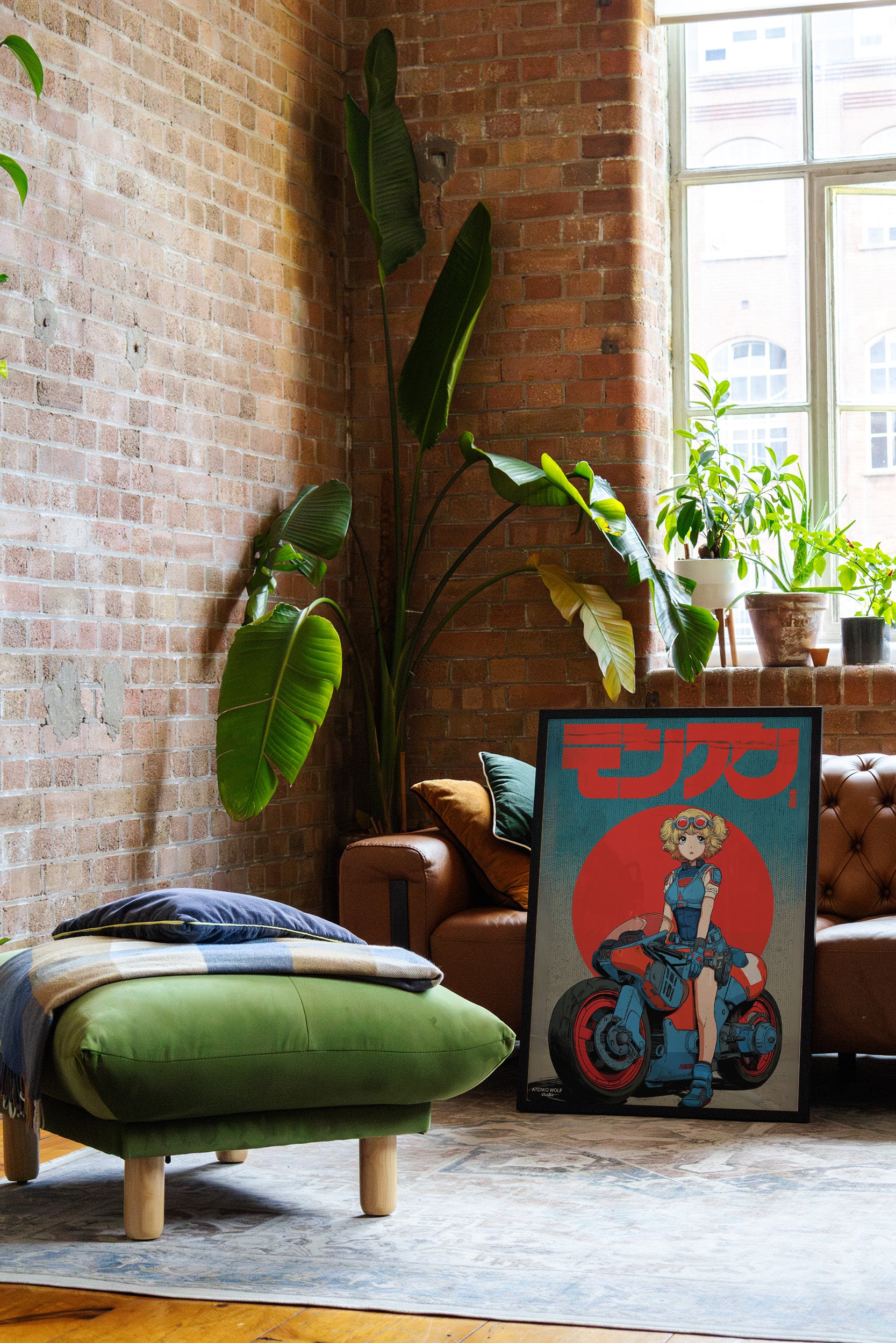 Sunset Blonde Rider Art Print