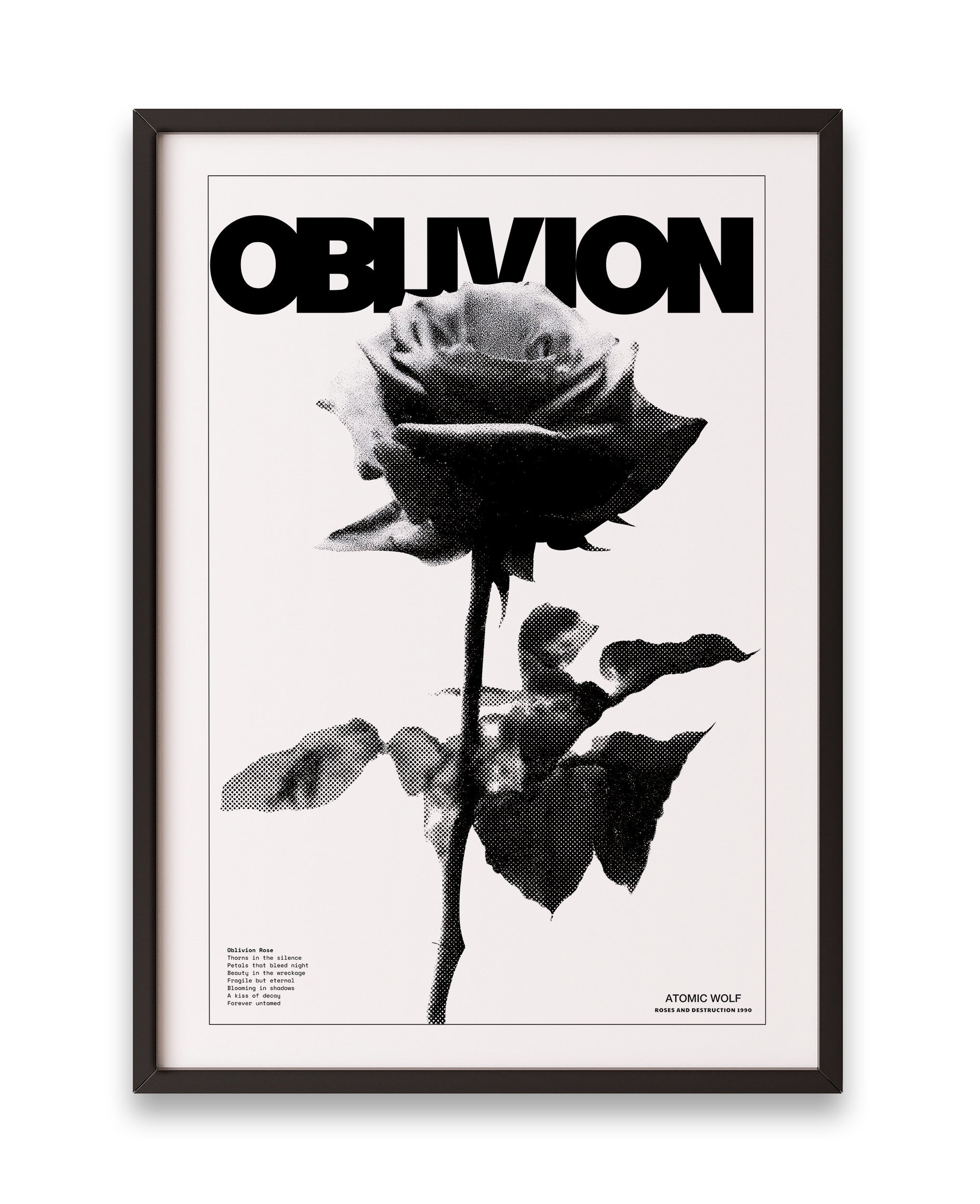 Obilvion Rose Art Print