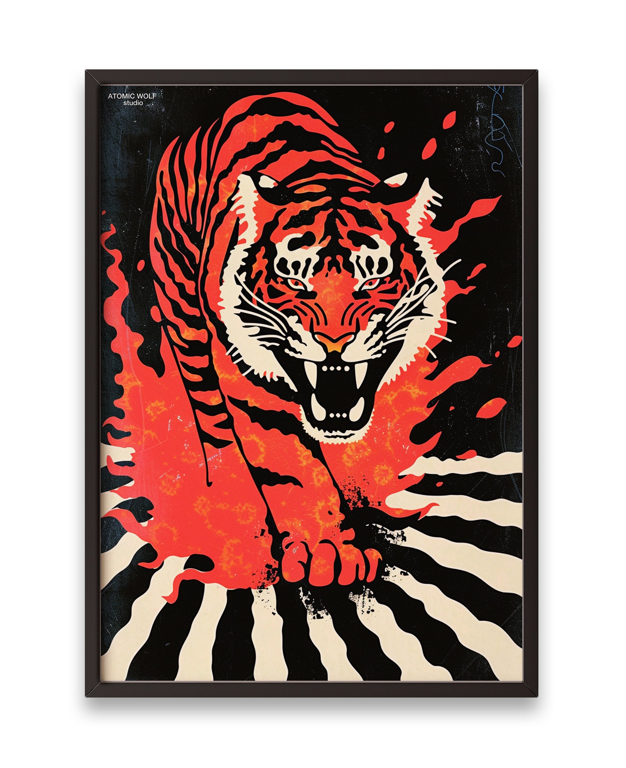 Atomic Tiger Art Print