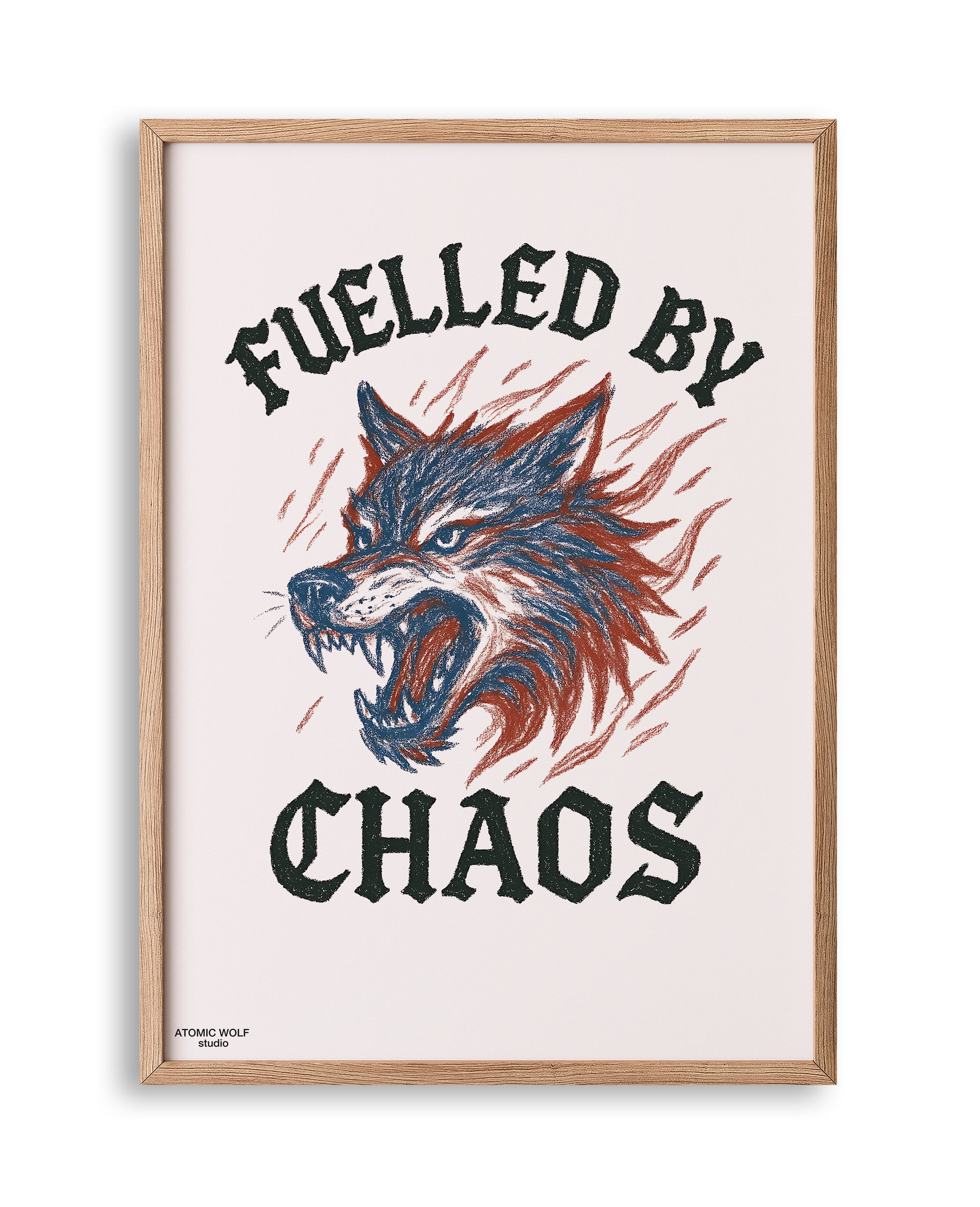 Fuelled by Chaos Art Print