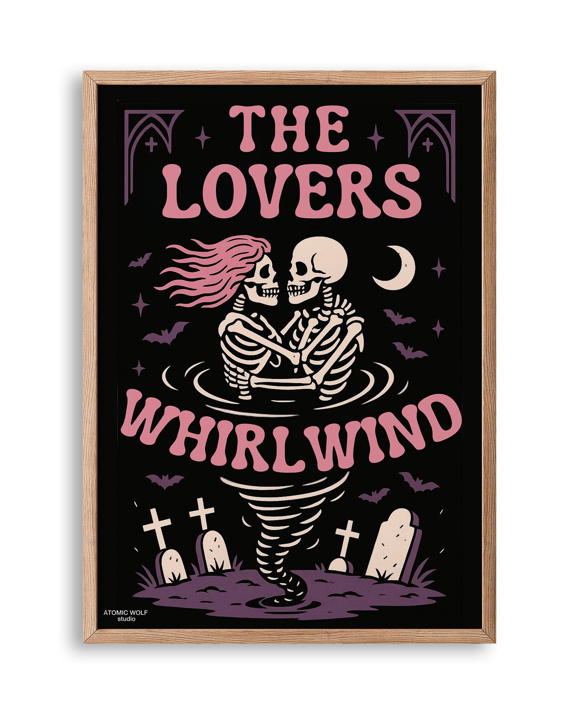 Lovers Whirlwind Art Print