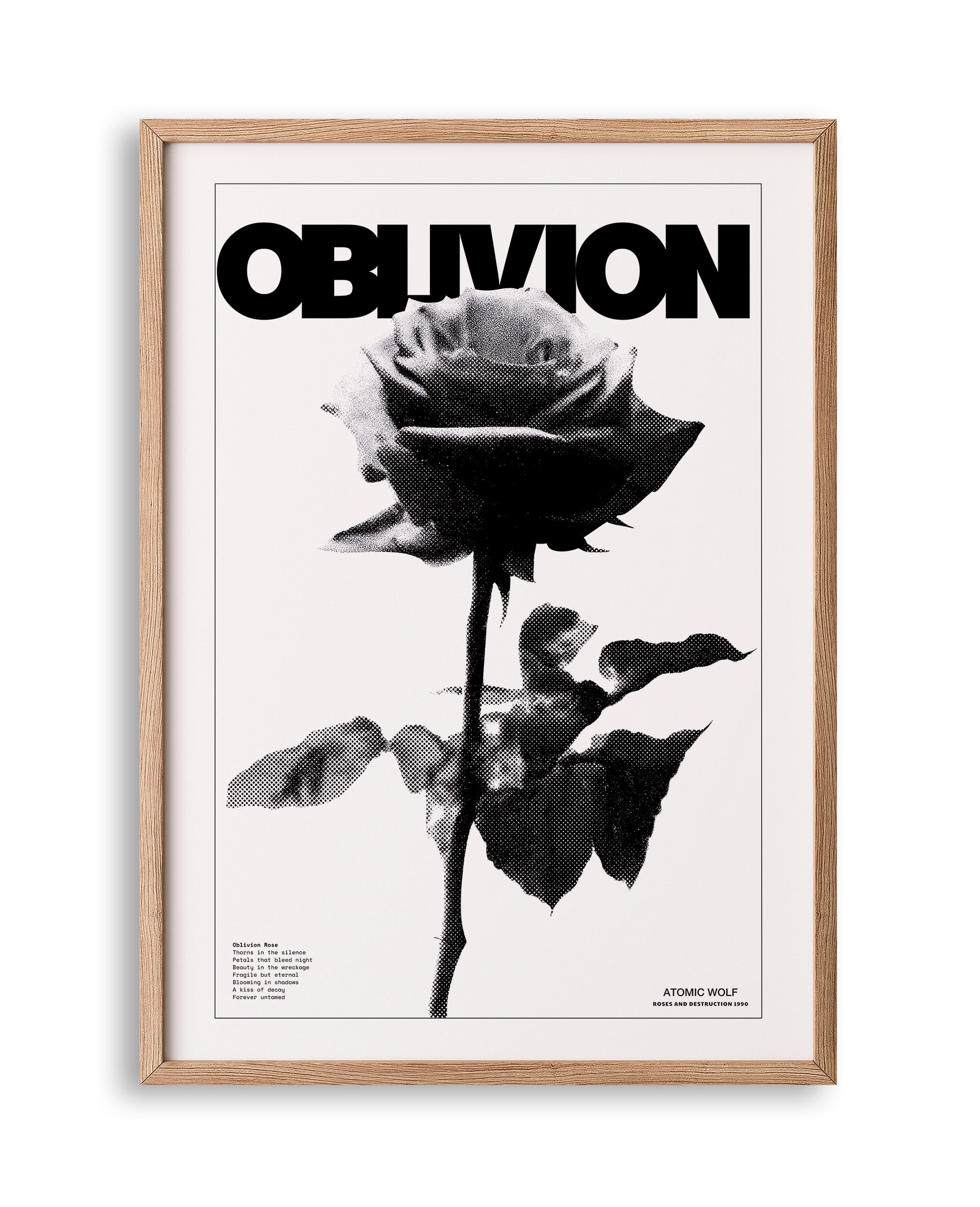 Obilvion Rose Art Print