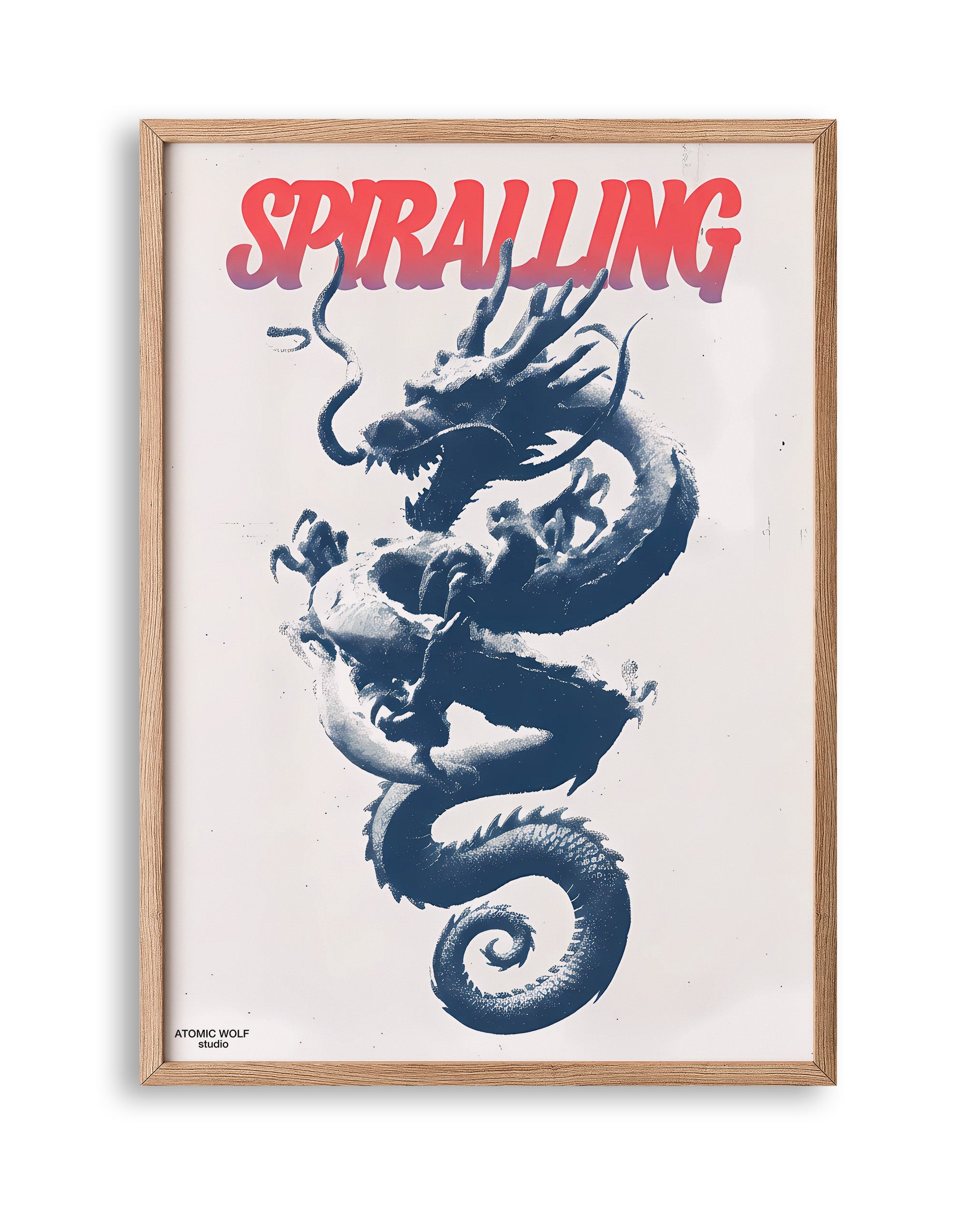 Spiralling Art Print