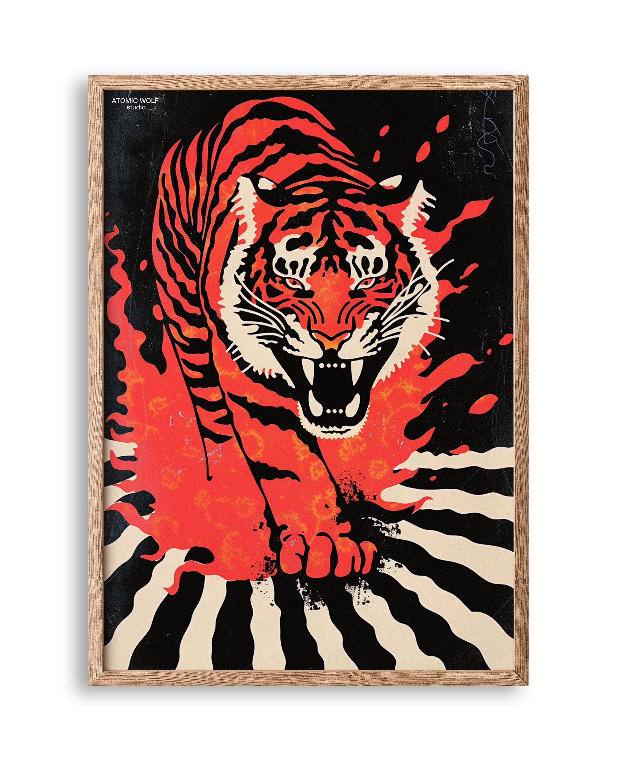Atomic Tiger Art Print