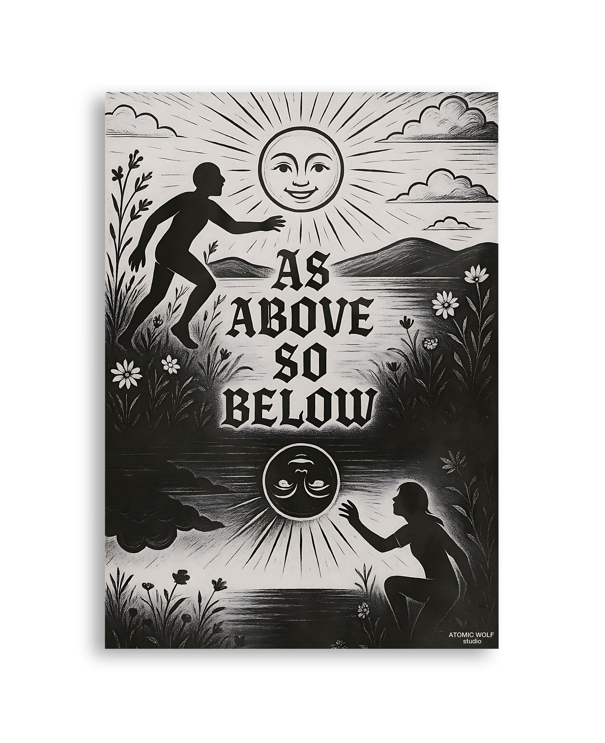 As Above So Below Art Print
