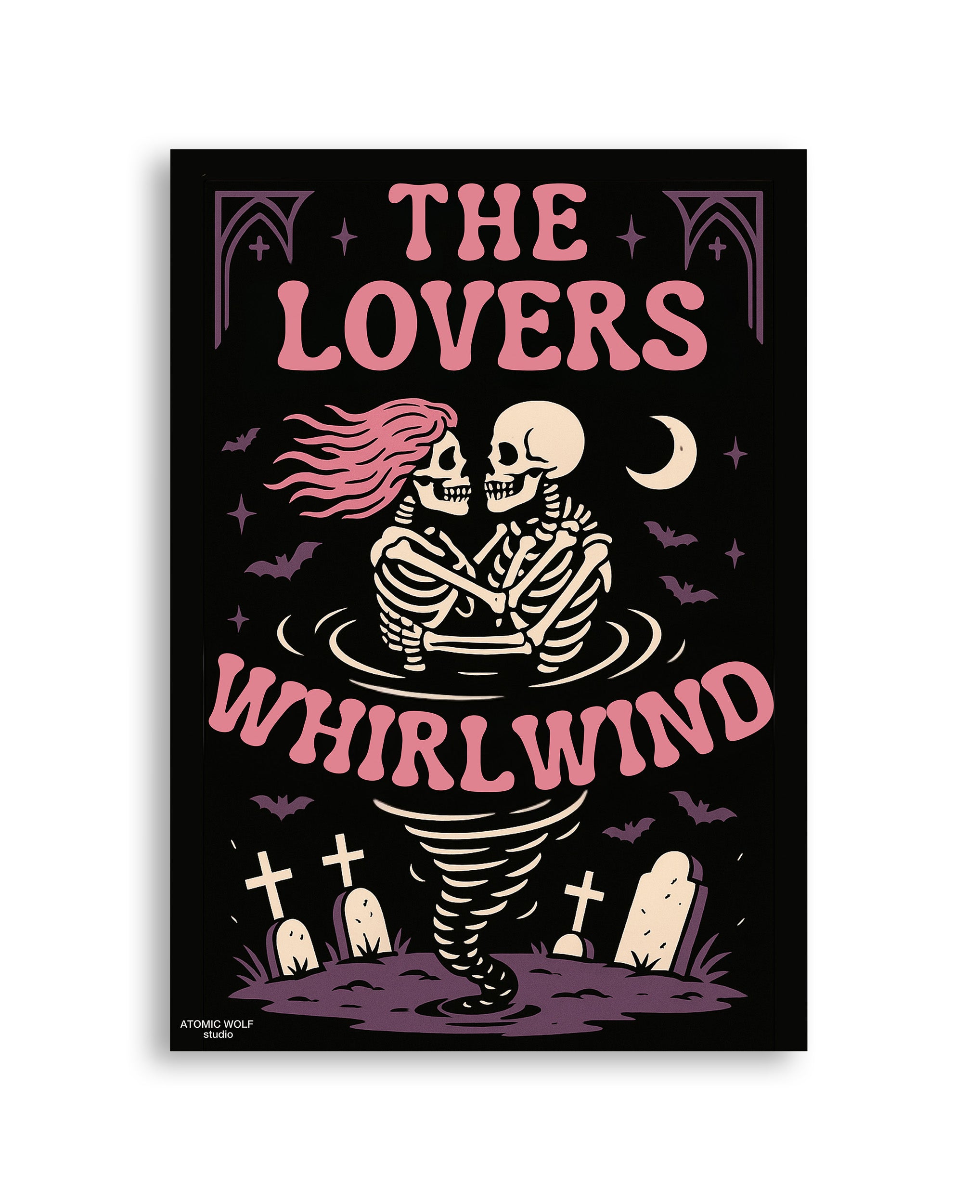 Lovers Whirlwind Art Print