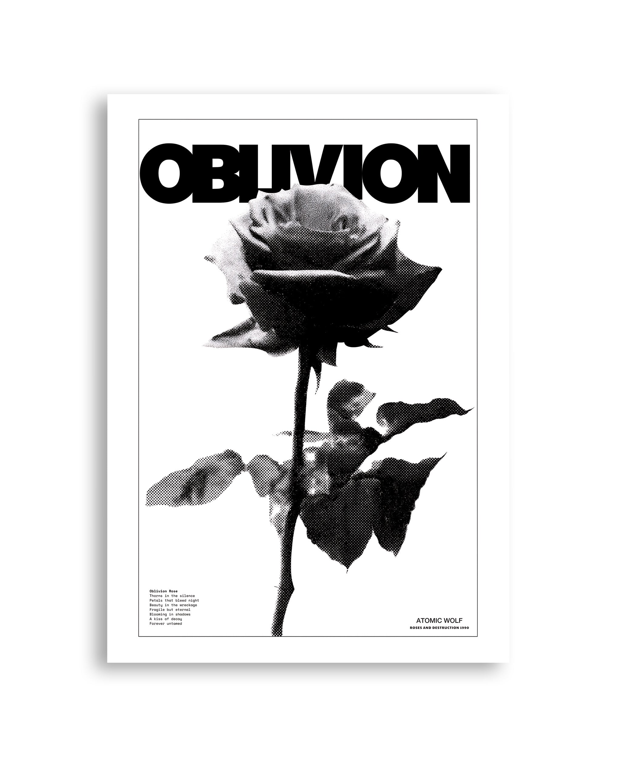 Obilvion Rose Art Print