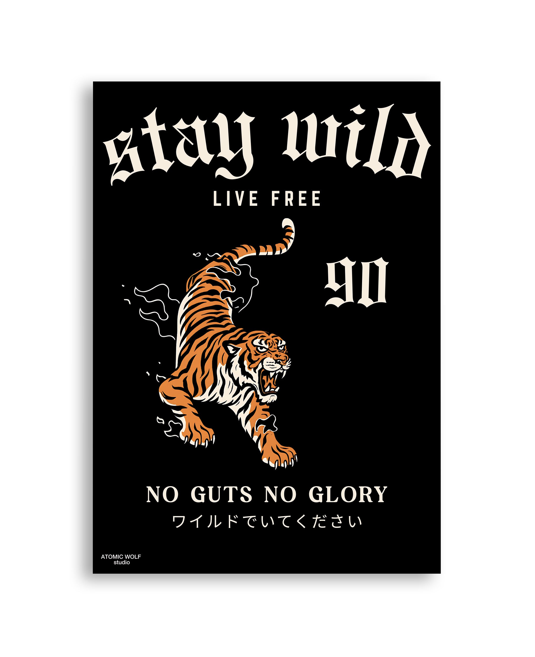 Stay Wild Live Free Art Print
