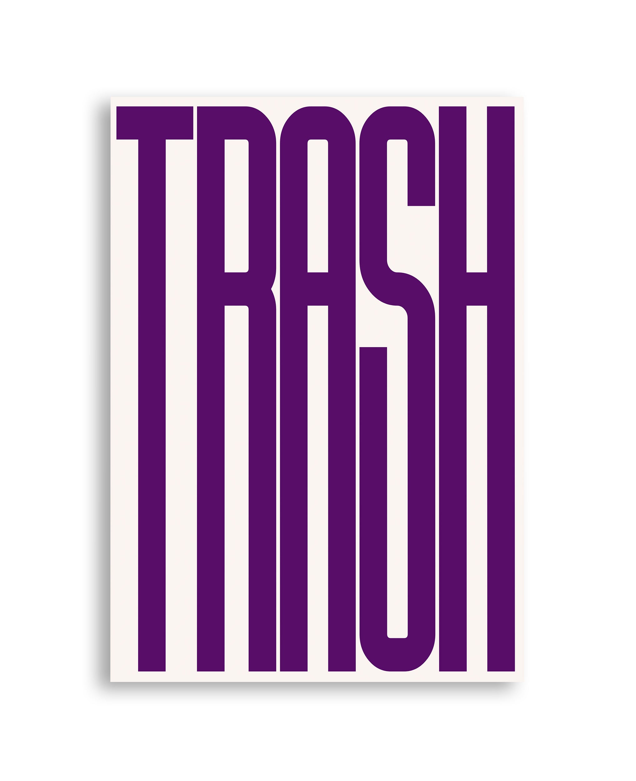 Trash Purple Art Print