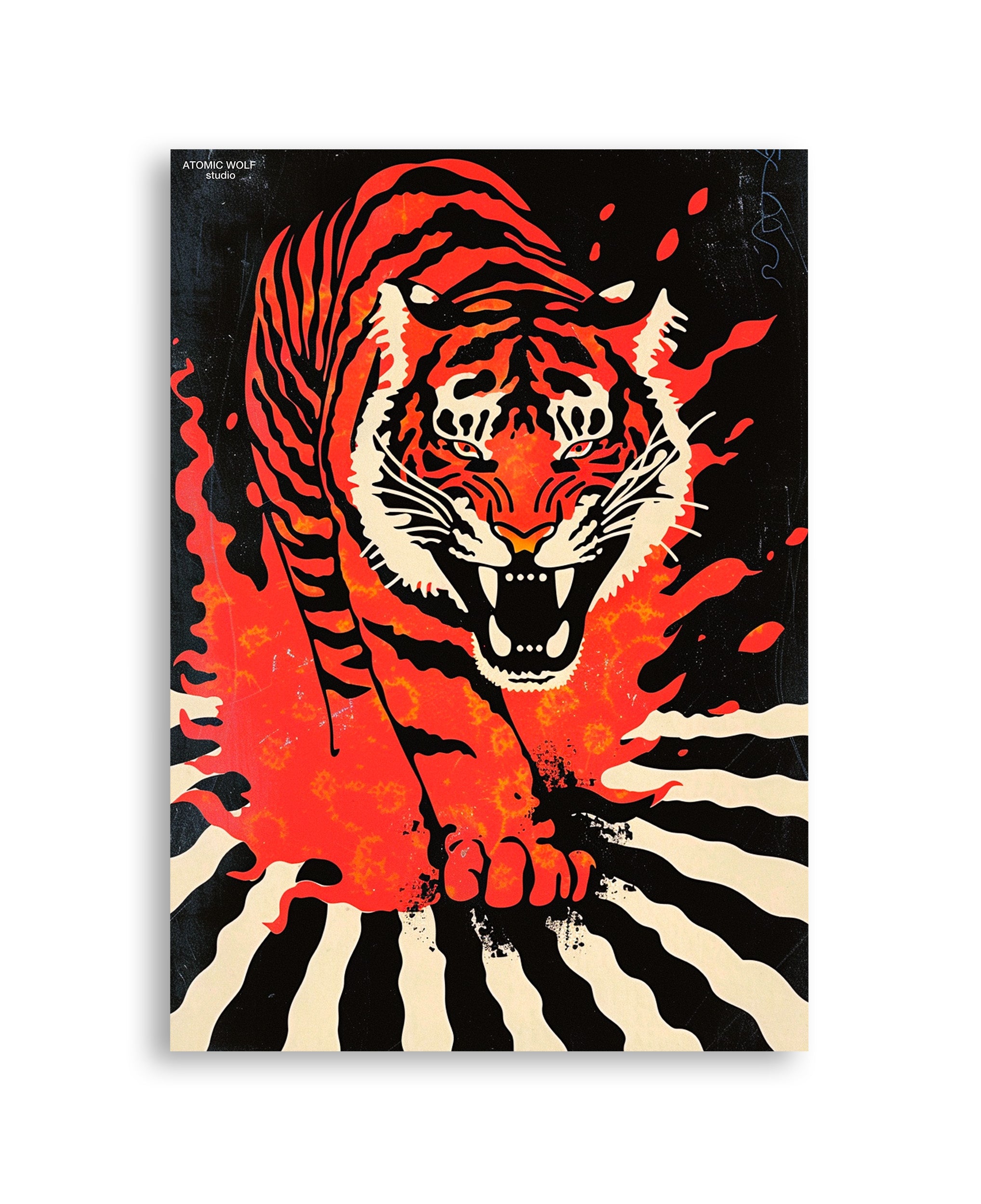 Atomic Tiger Art Print