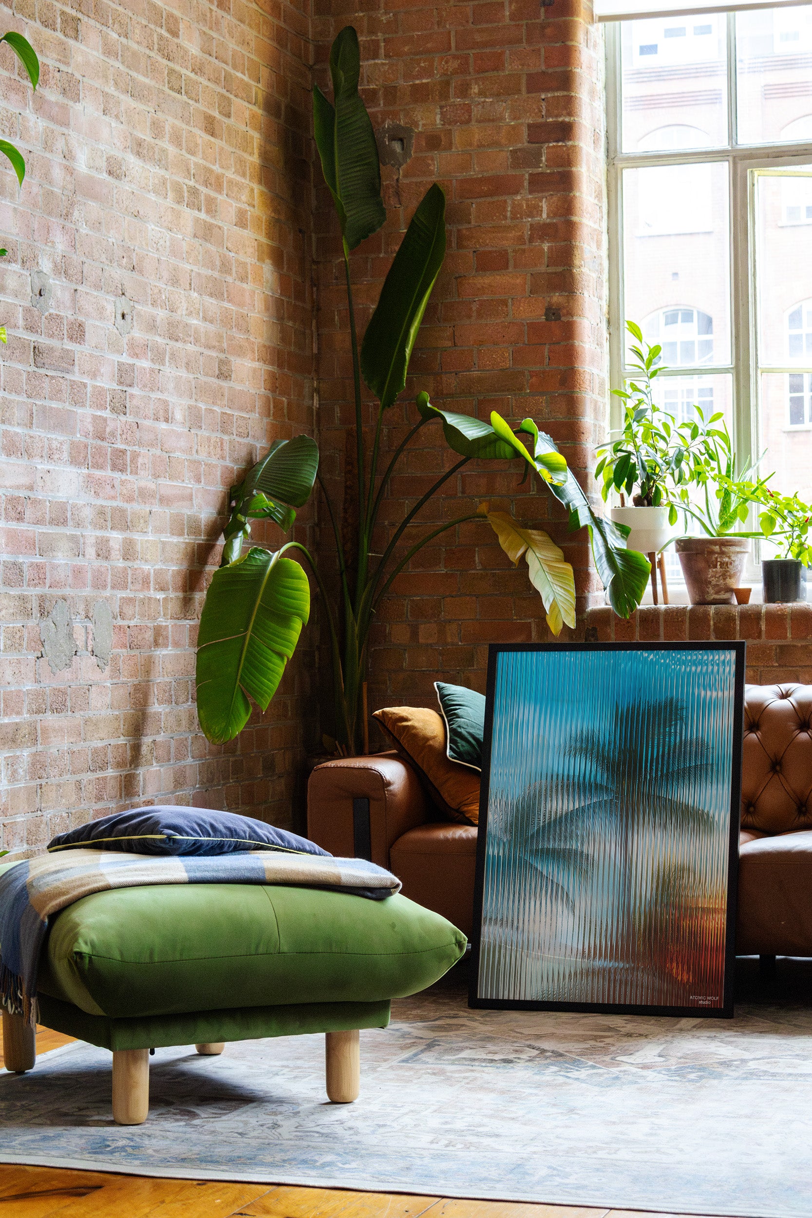 Glass Palm 3 Art Print