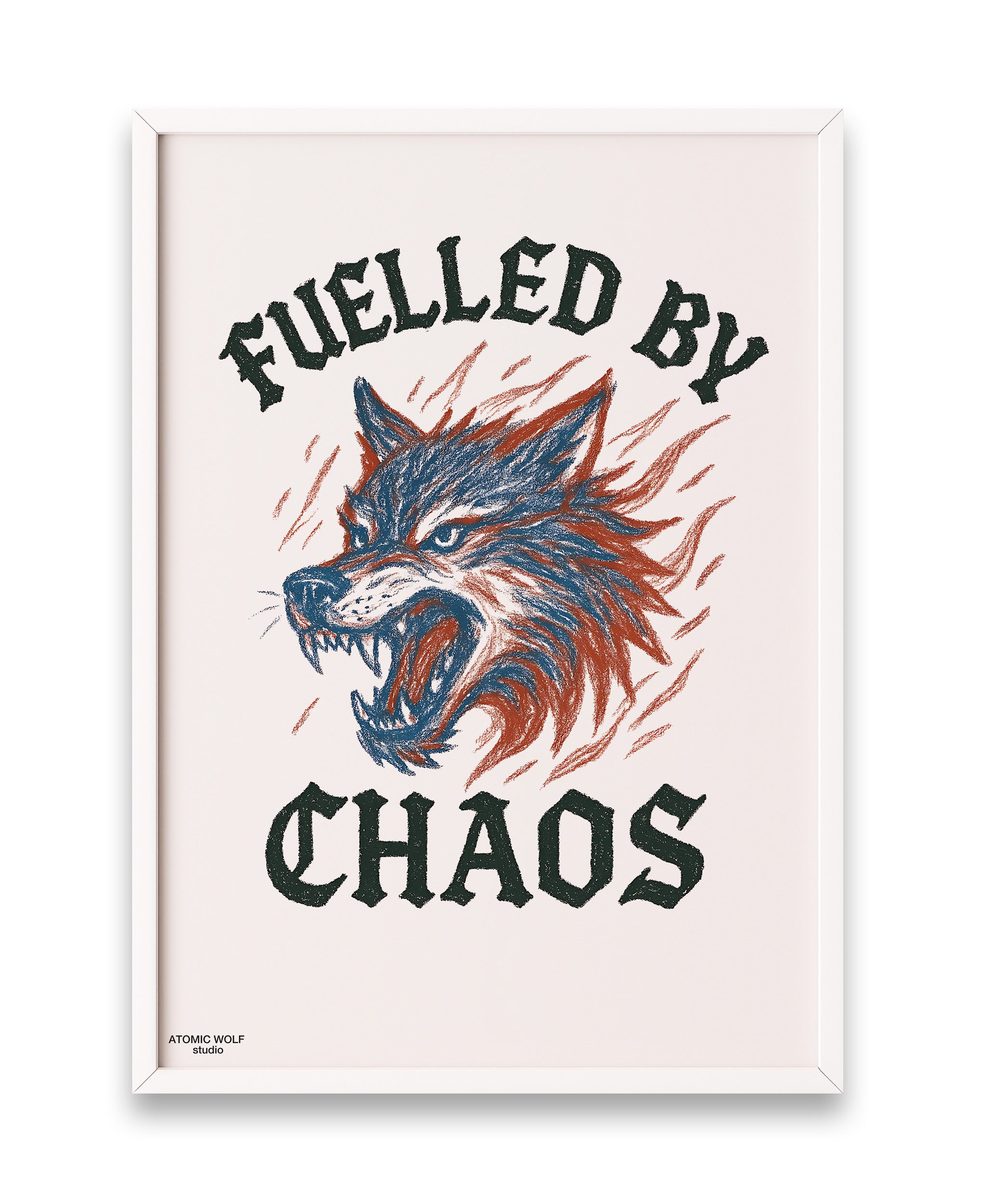 Fuelled by Chaos Art Print