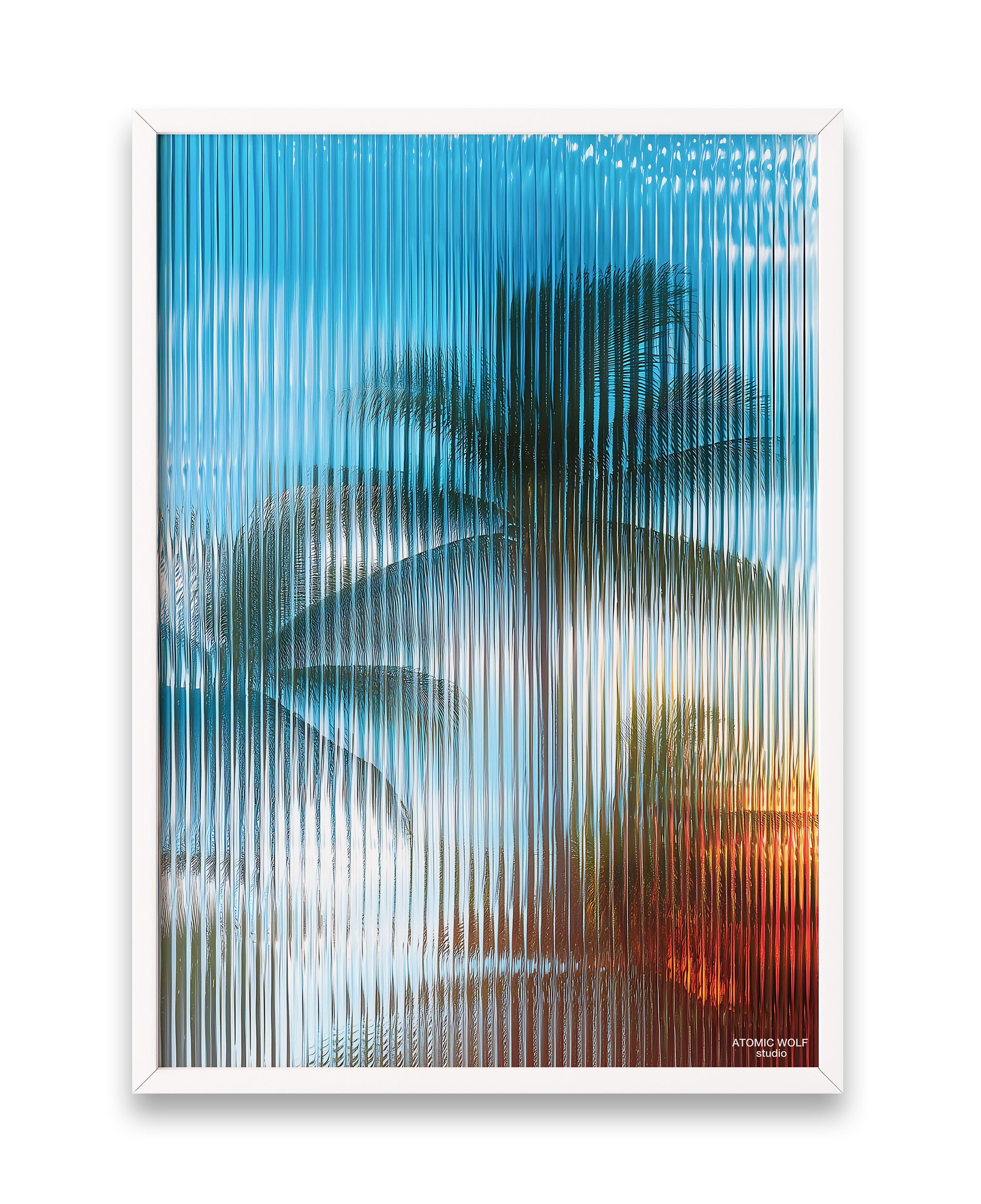 Glass Palm 3 Art Print