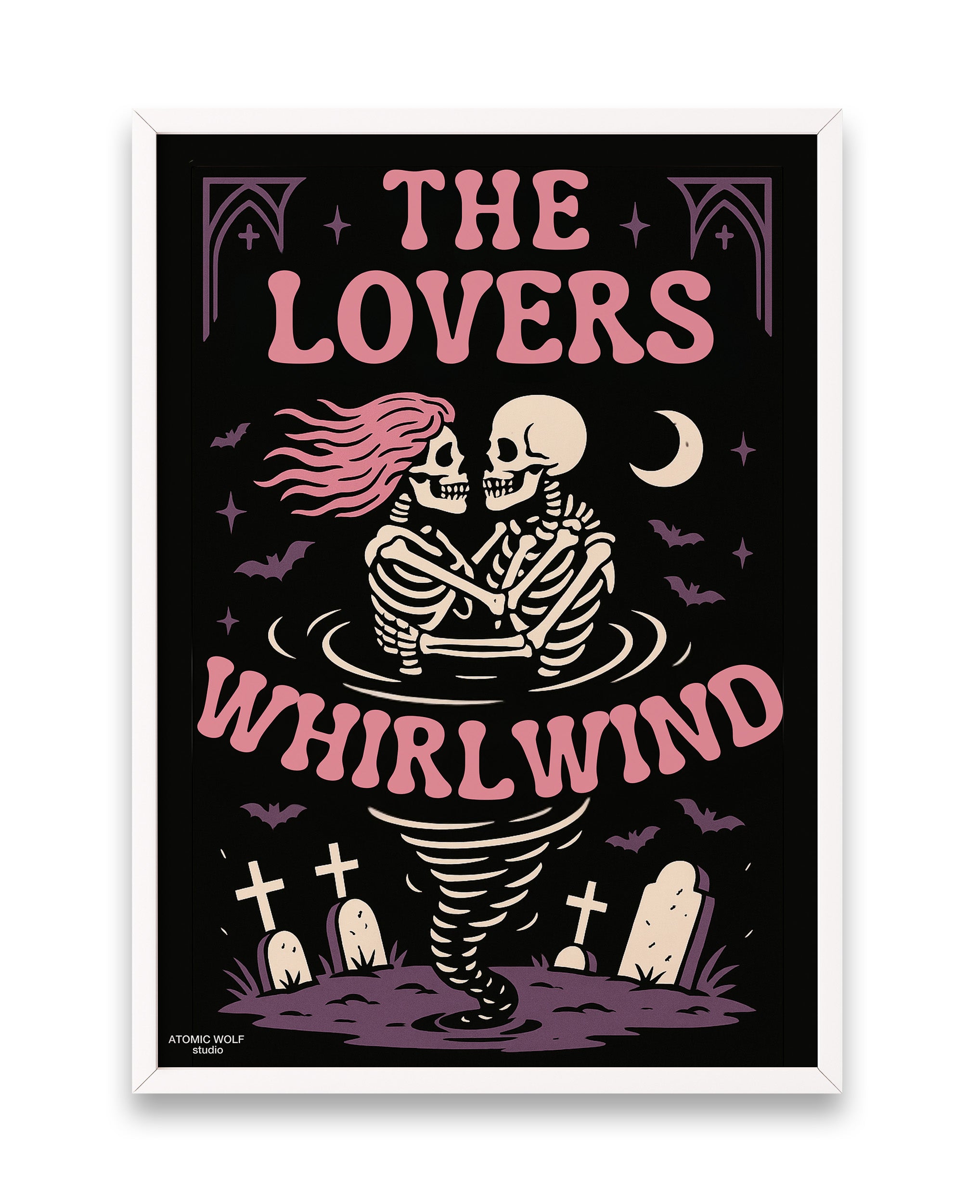 Lovers Whirlwind Art Print