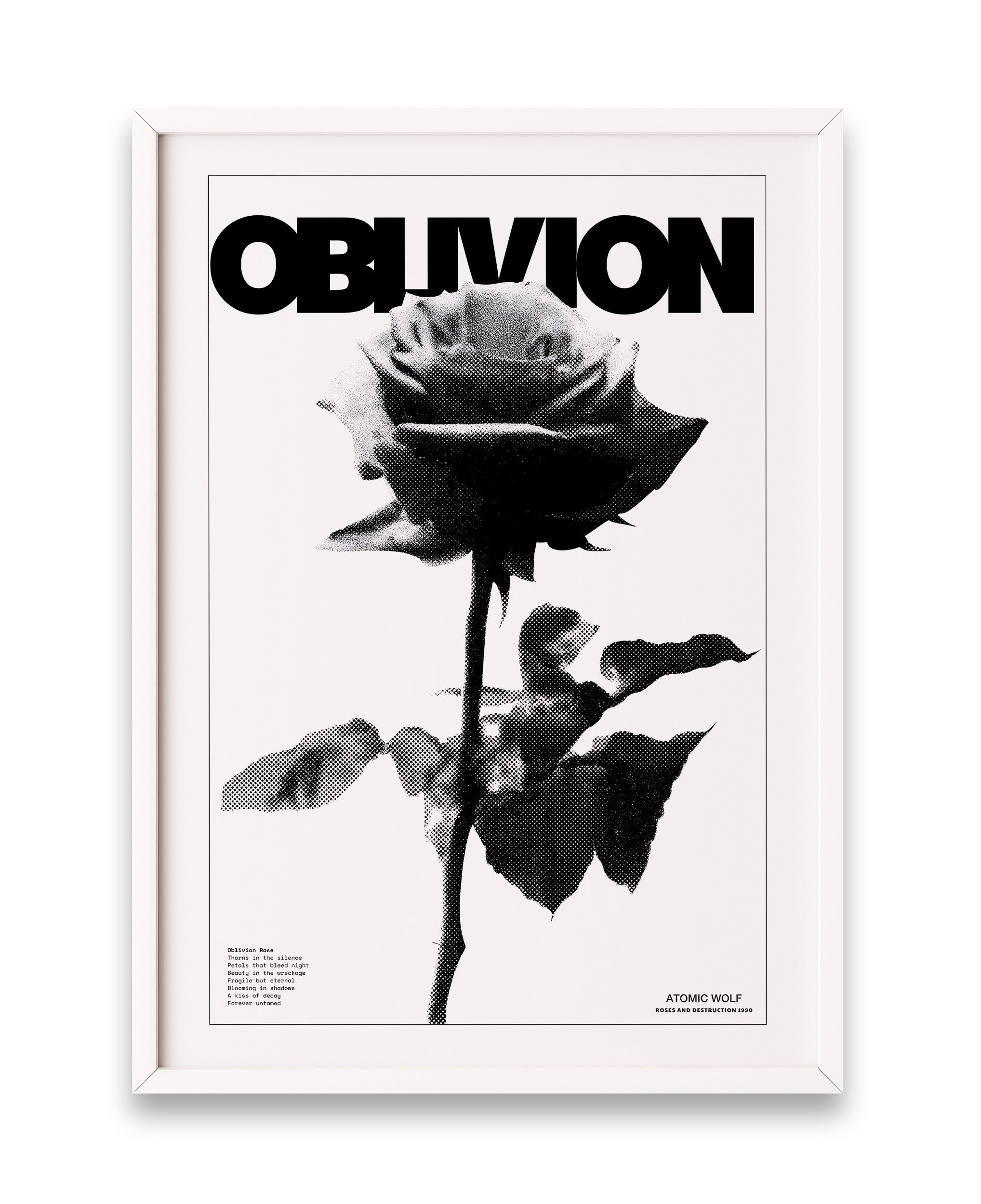 Obilvion Rose Art Print