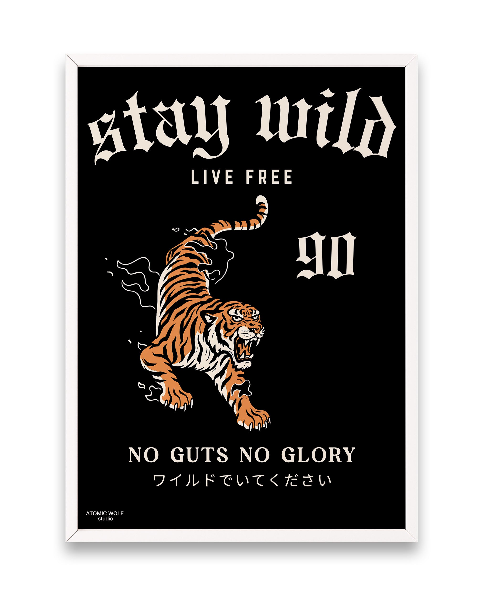 Stay Wild Live Free Art Print