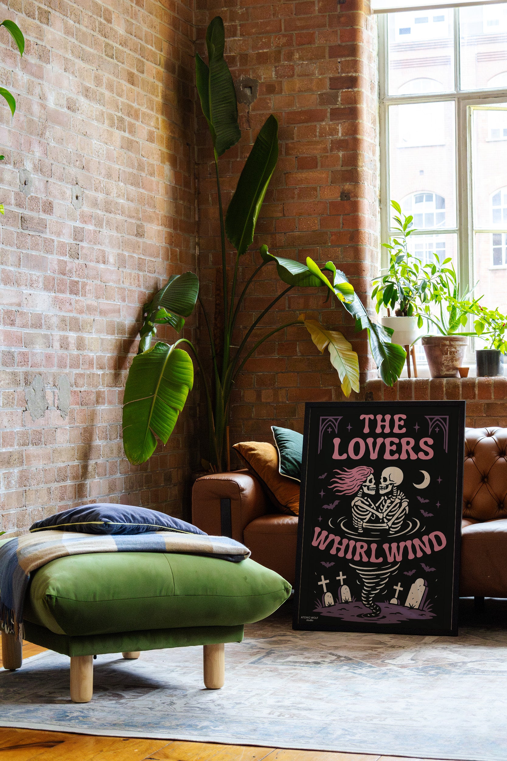 Lovers Whirlwind Art Print
