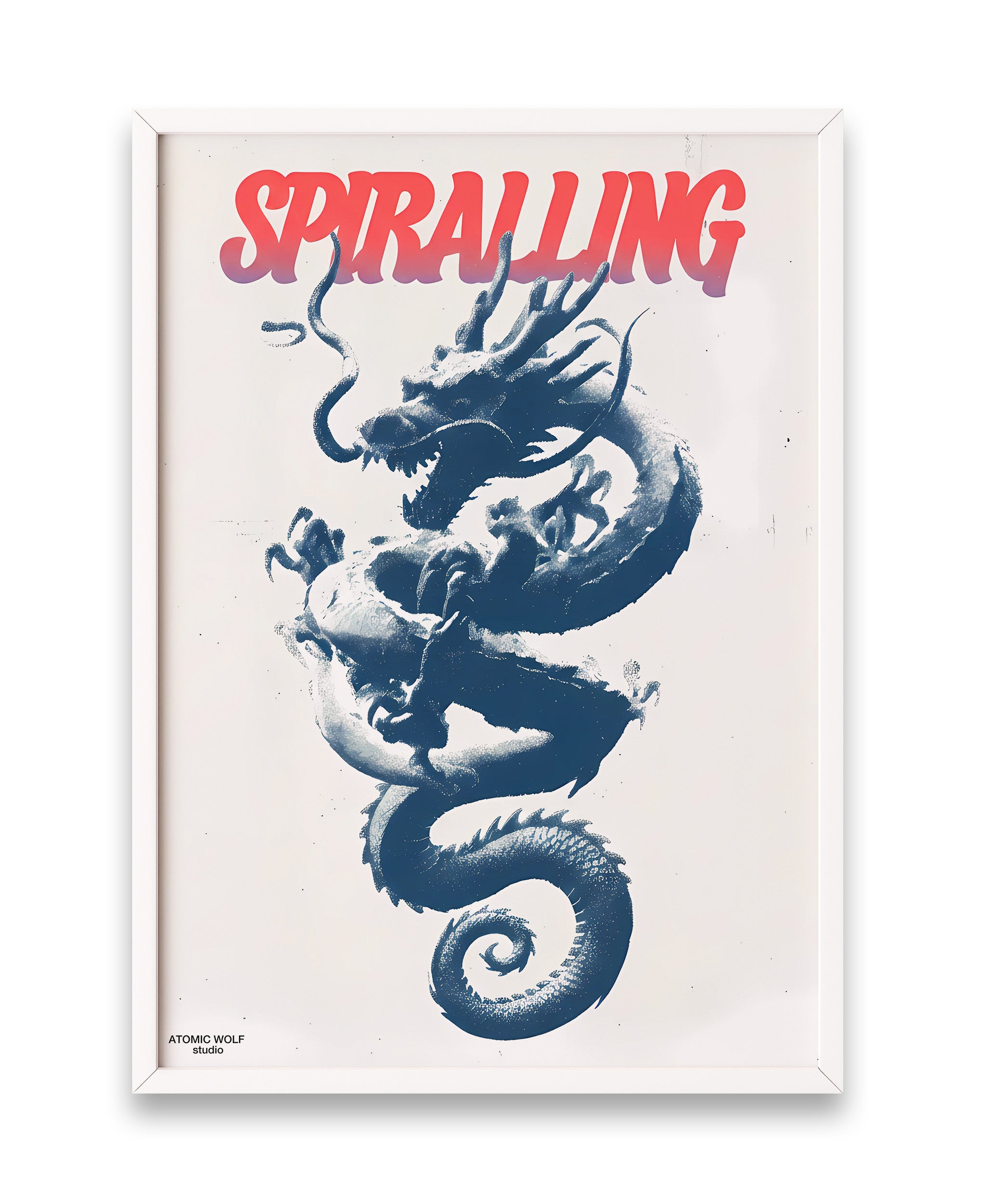 Spiralling Art Print