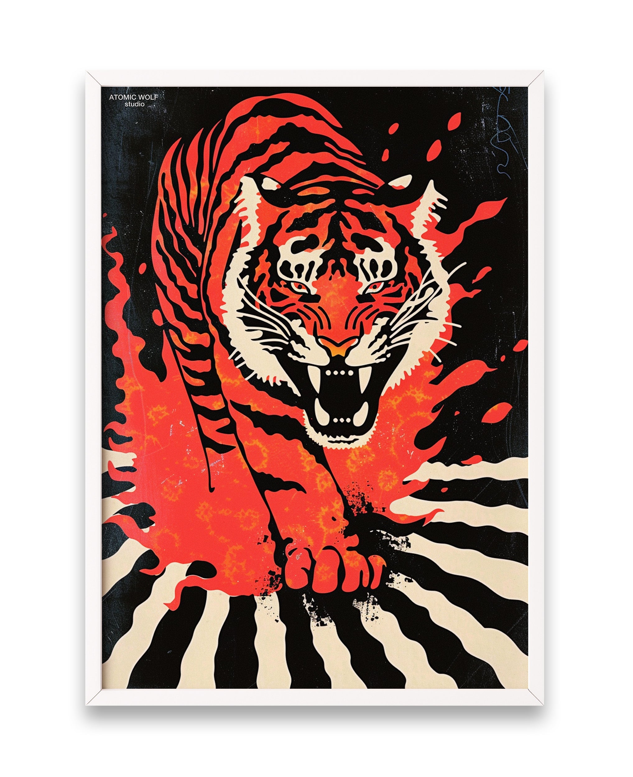 Atomic Tiger Art Print