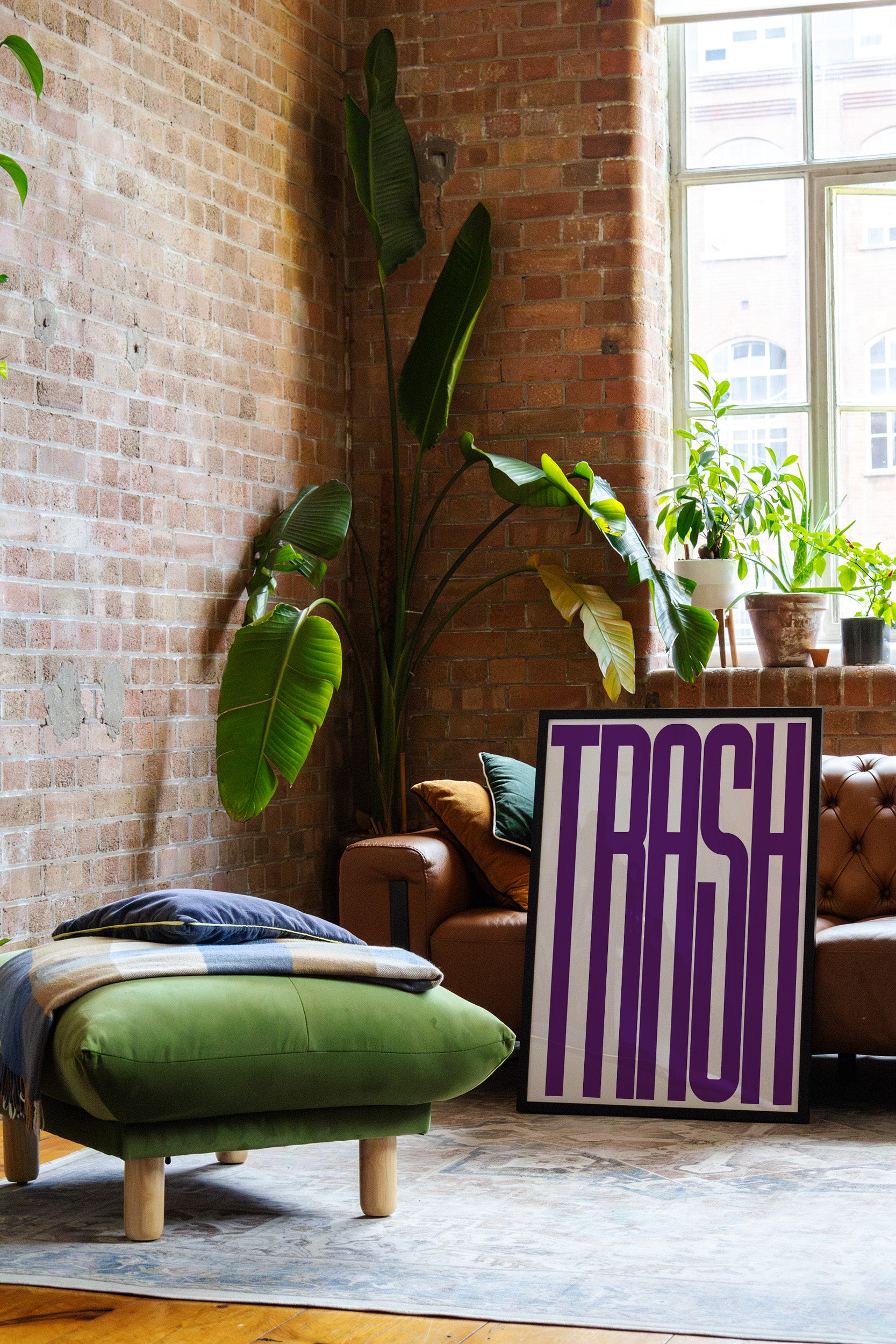 Trash Purple Art Print