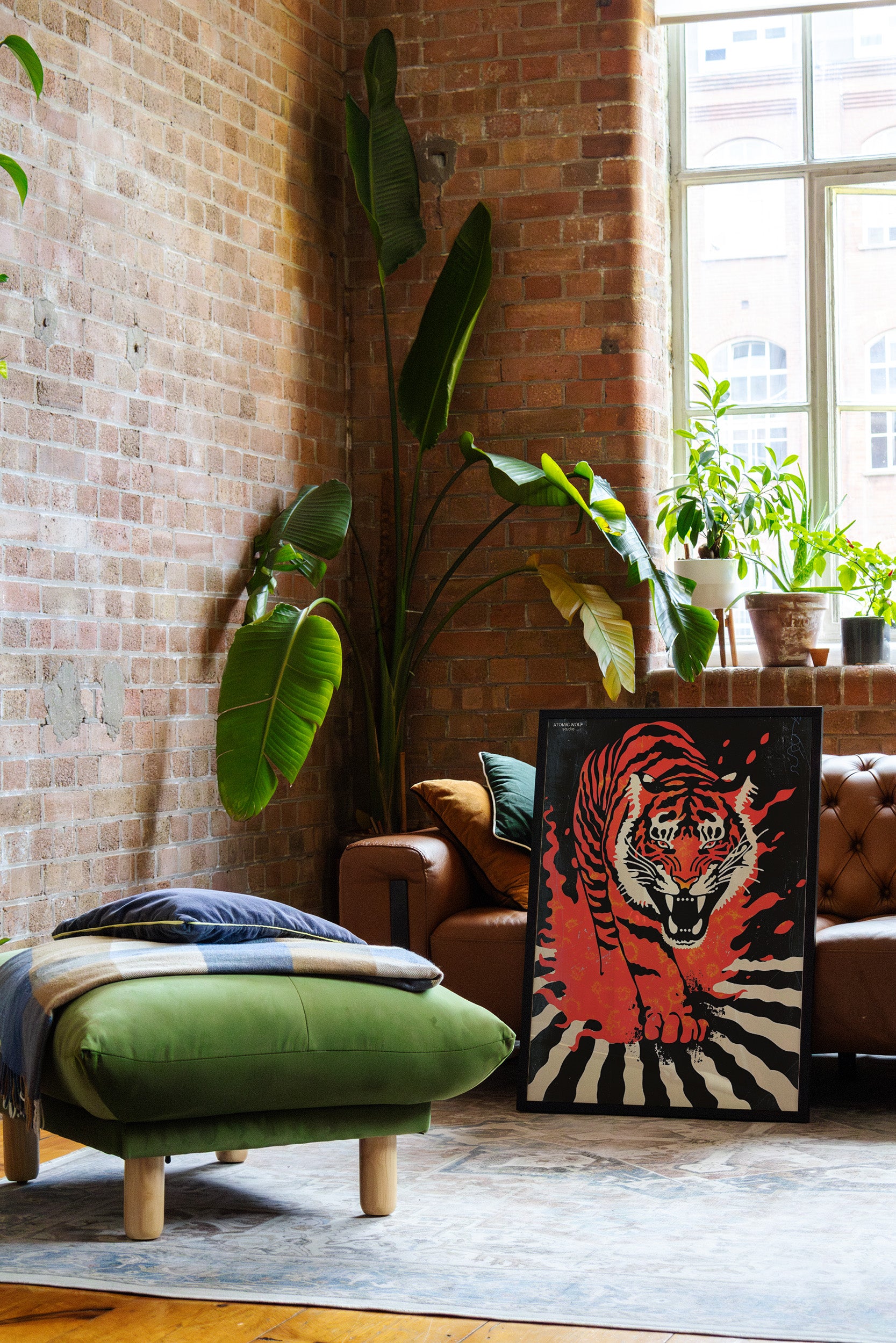 Atomic Tiger Art Print