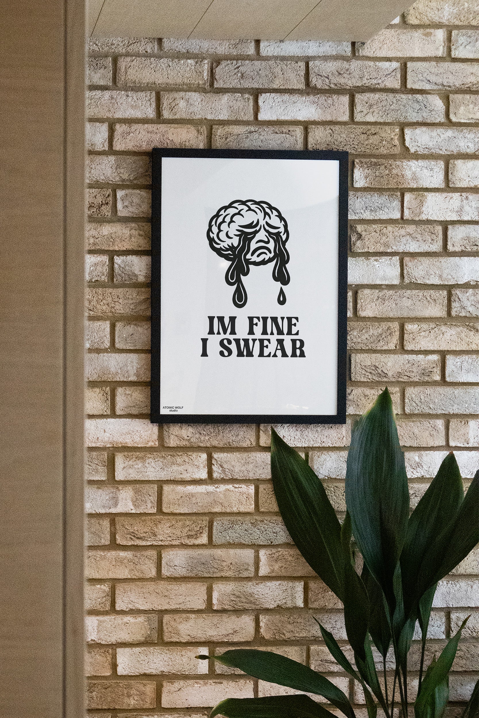 I'm Fine I Swear Art Print