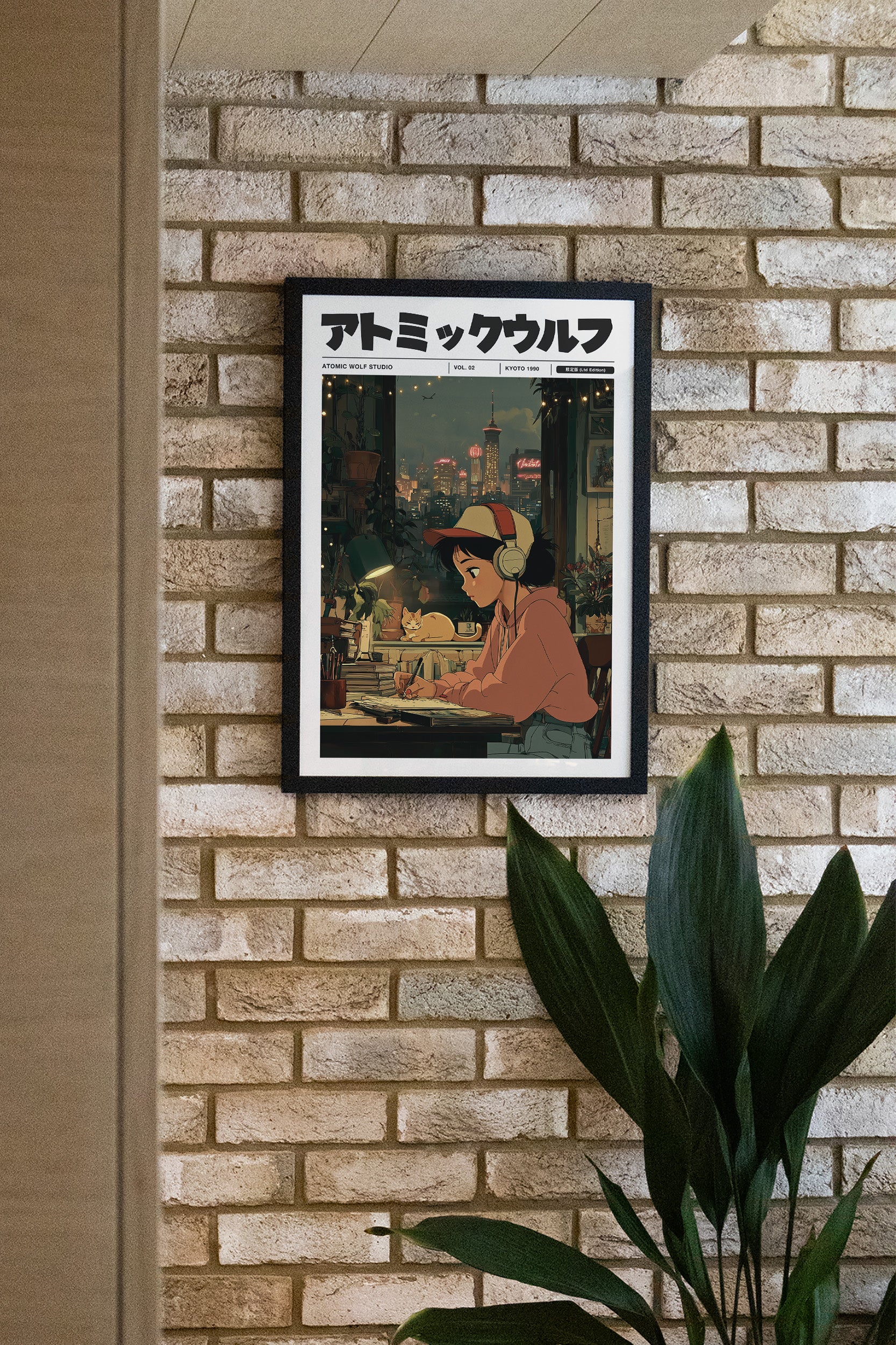 Lofi Study Girl Art Print