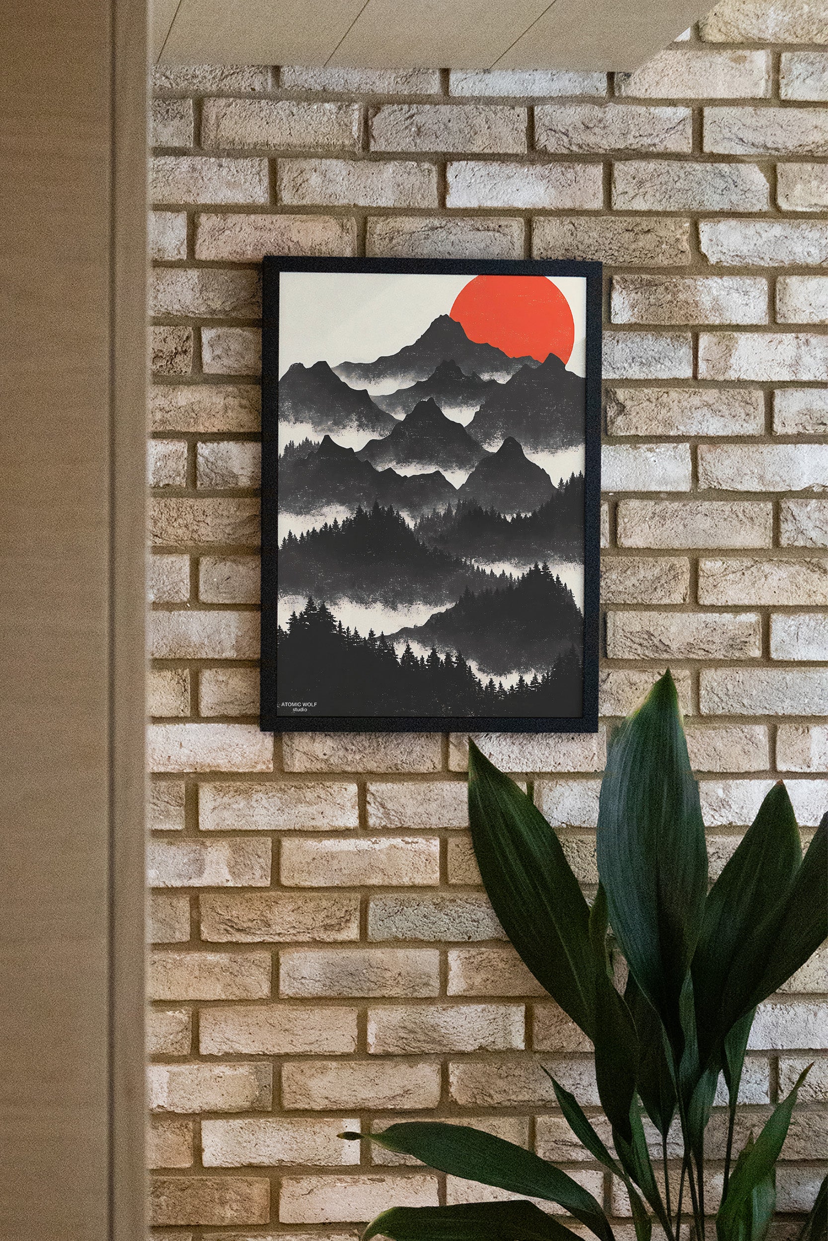 Sunset Mountains Art Print