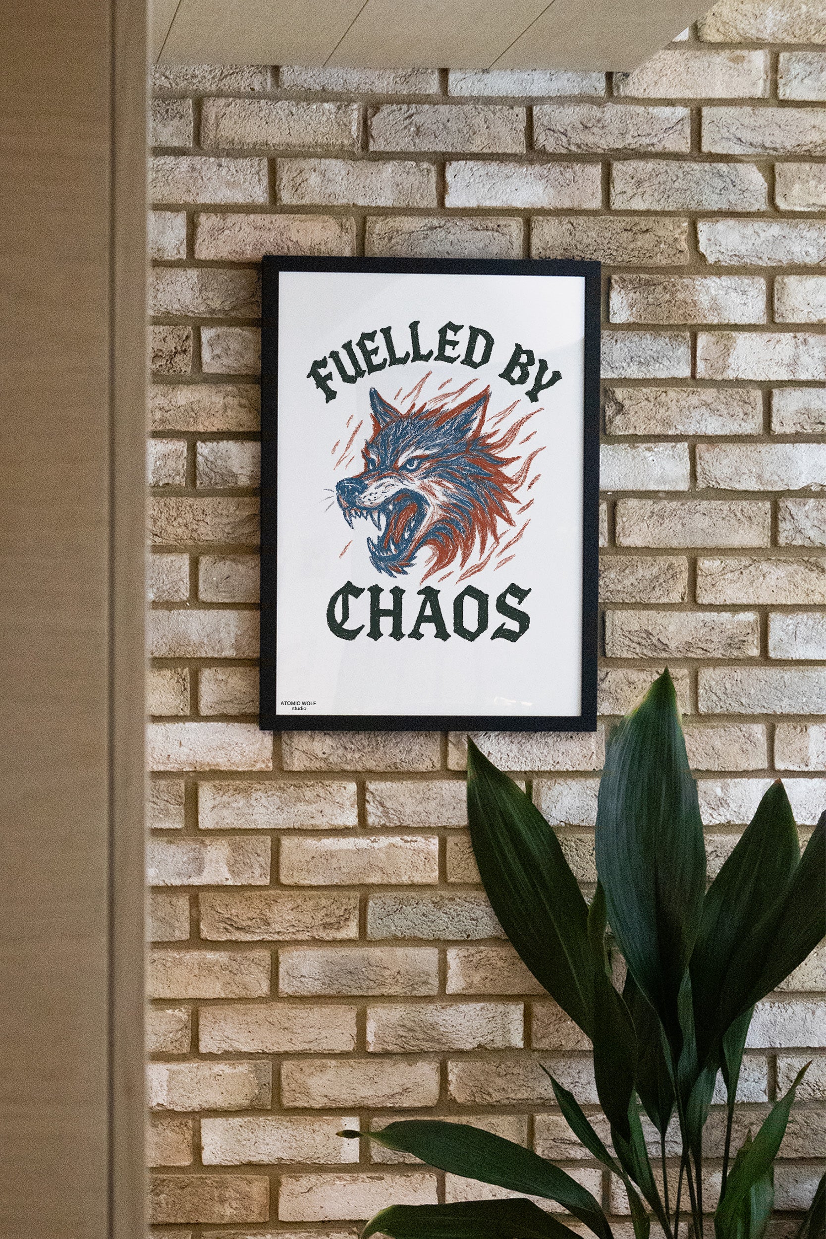 Fuelled by Chaos Art Print
