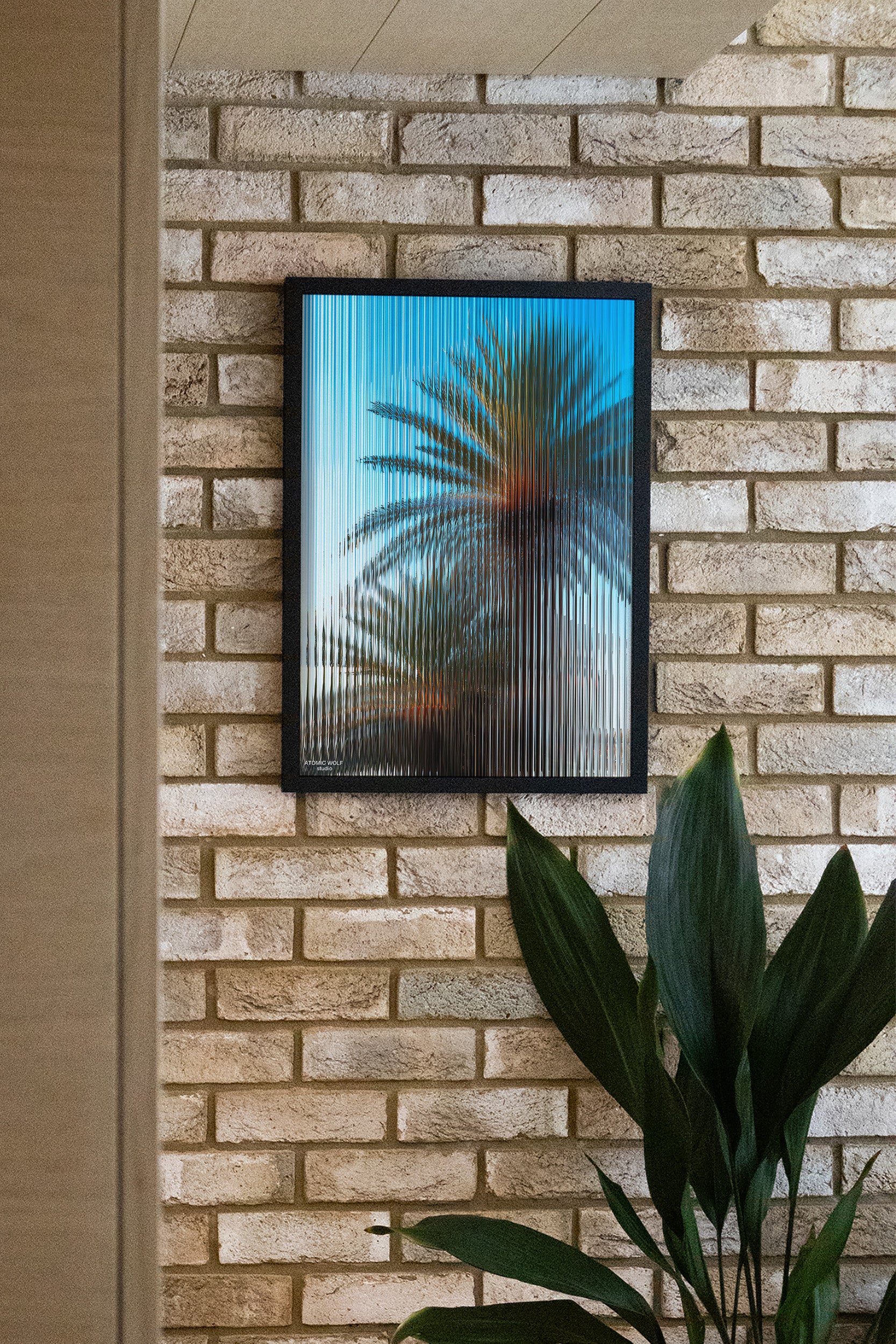 Glass Palm 2 Art Print