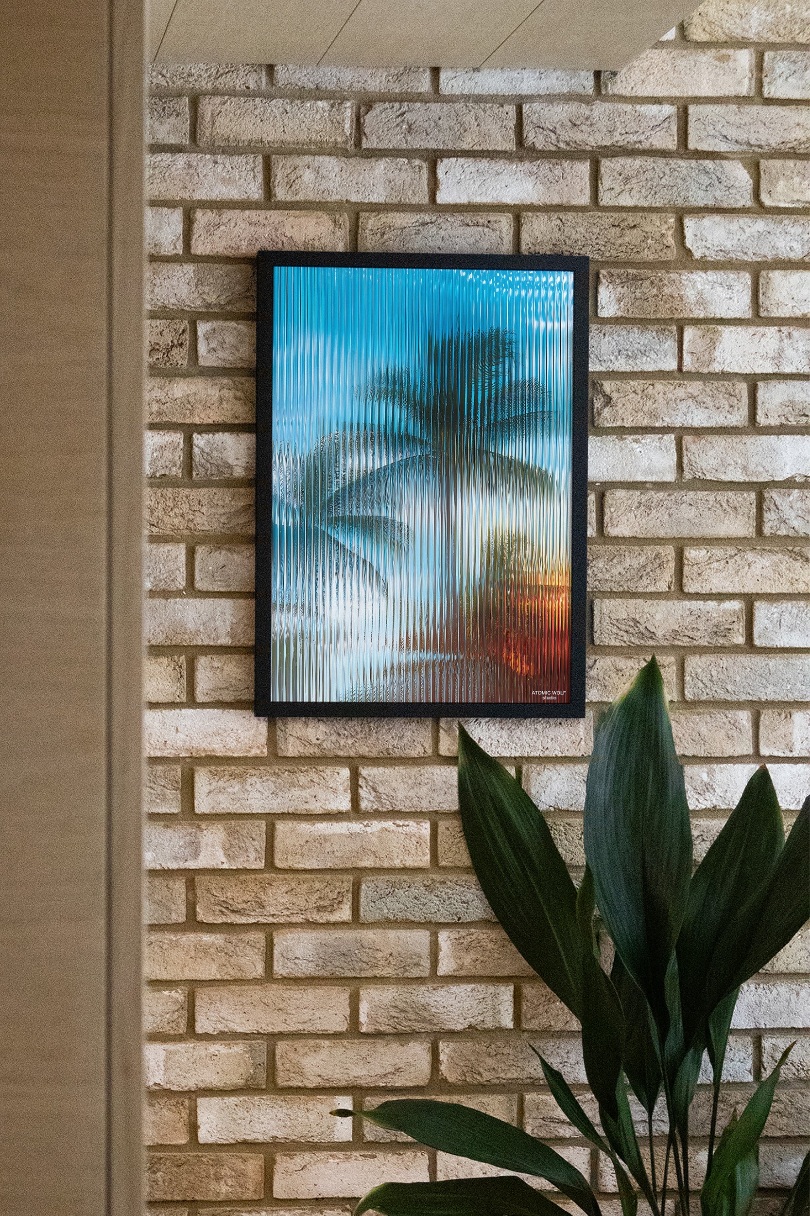 Glass Palm 3 Art Print