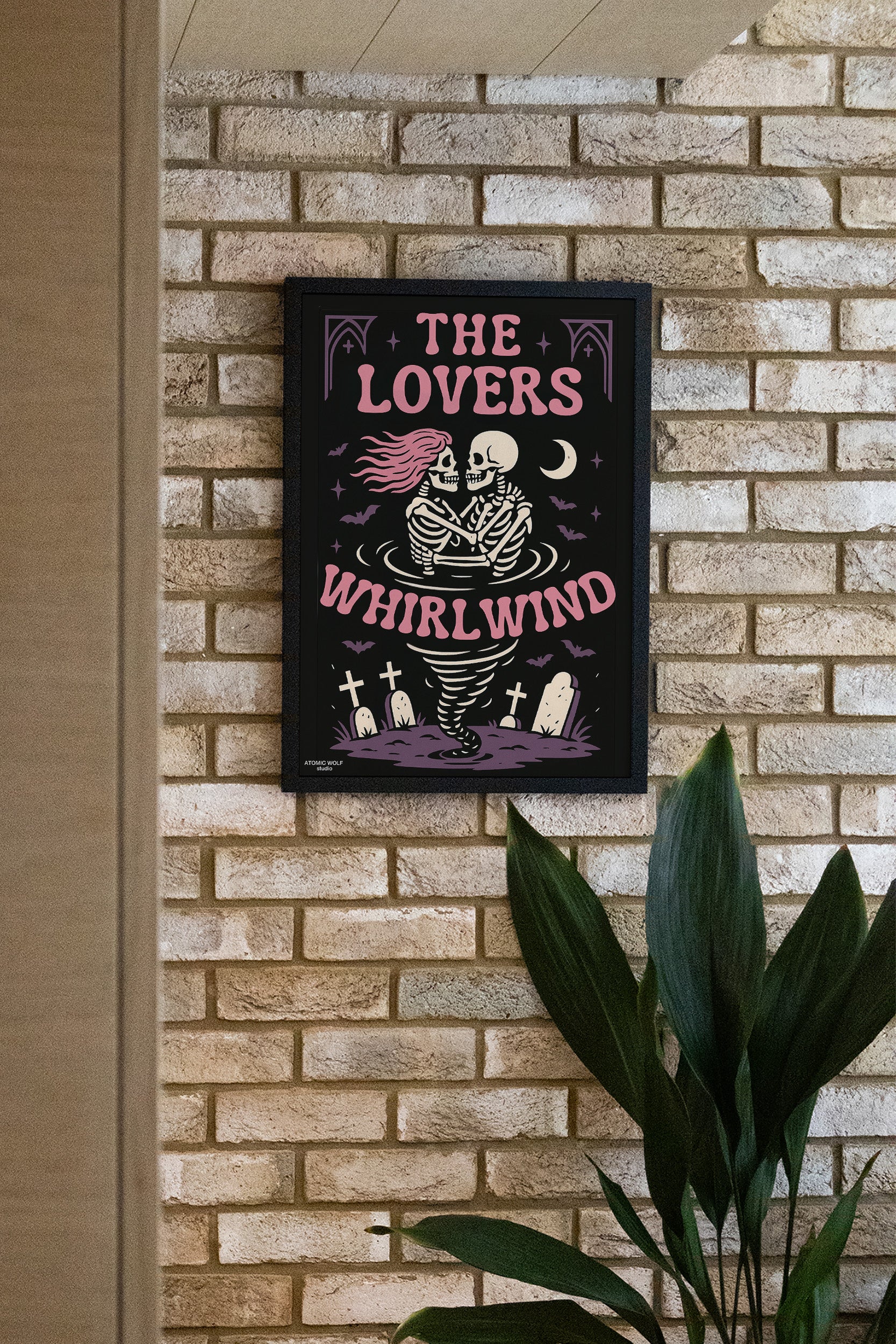 Lovers Whirlwind Art Print