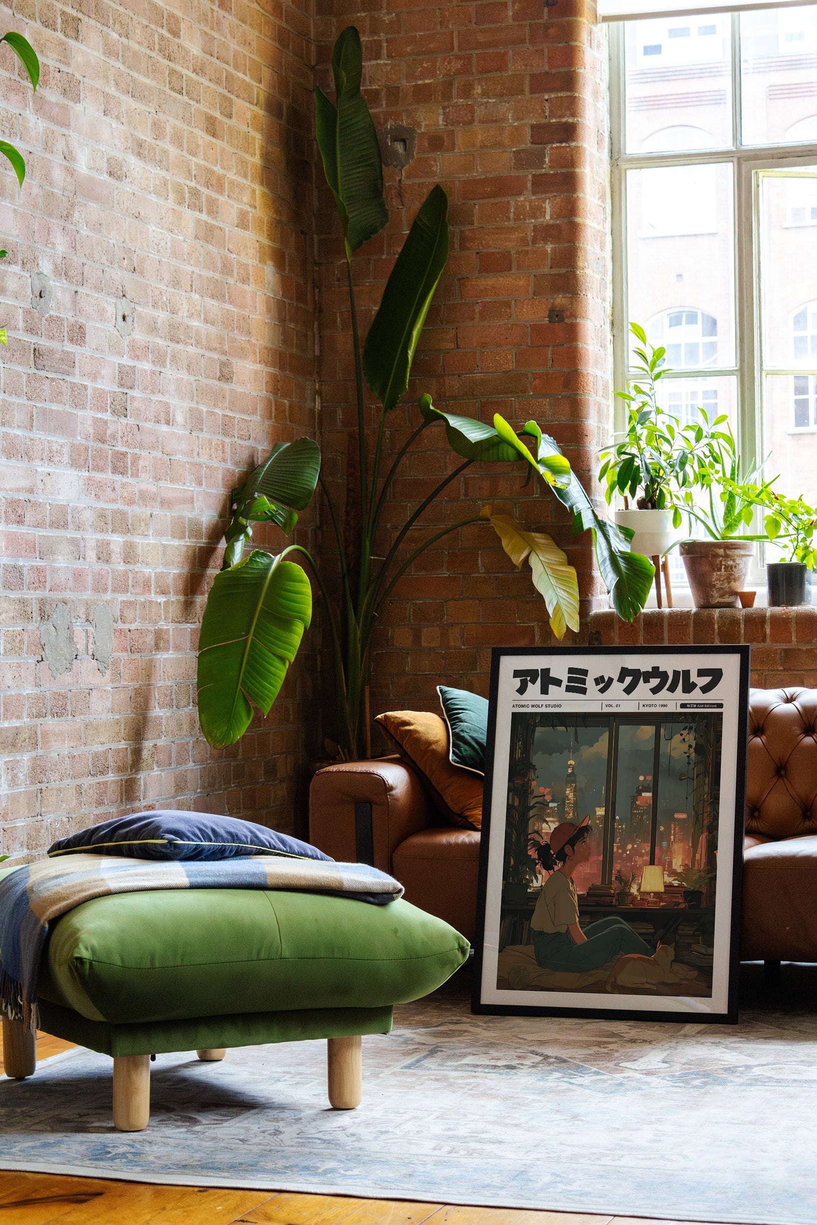 Lofi City Girl Art Print